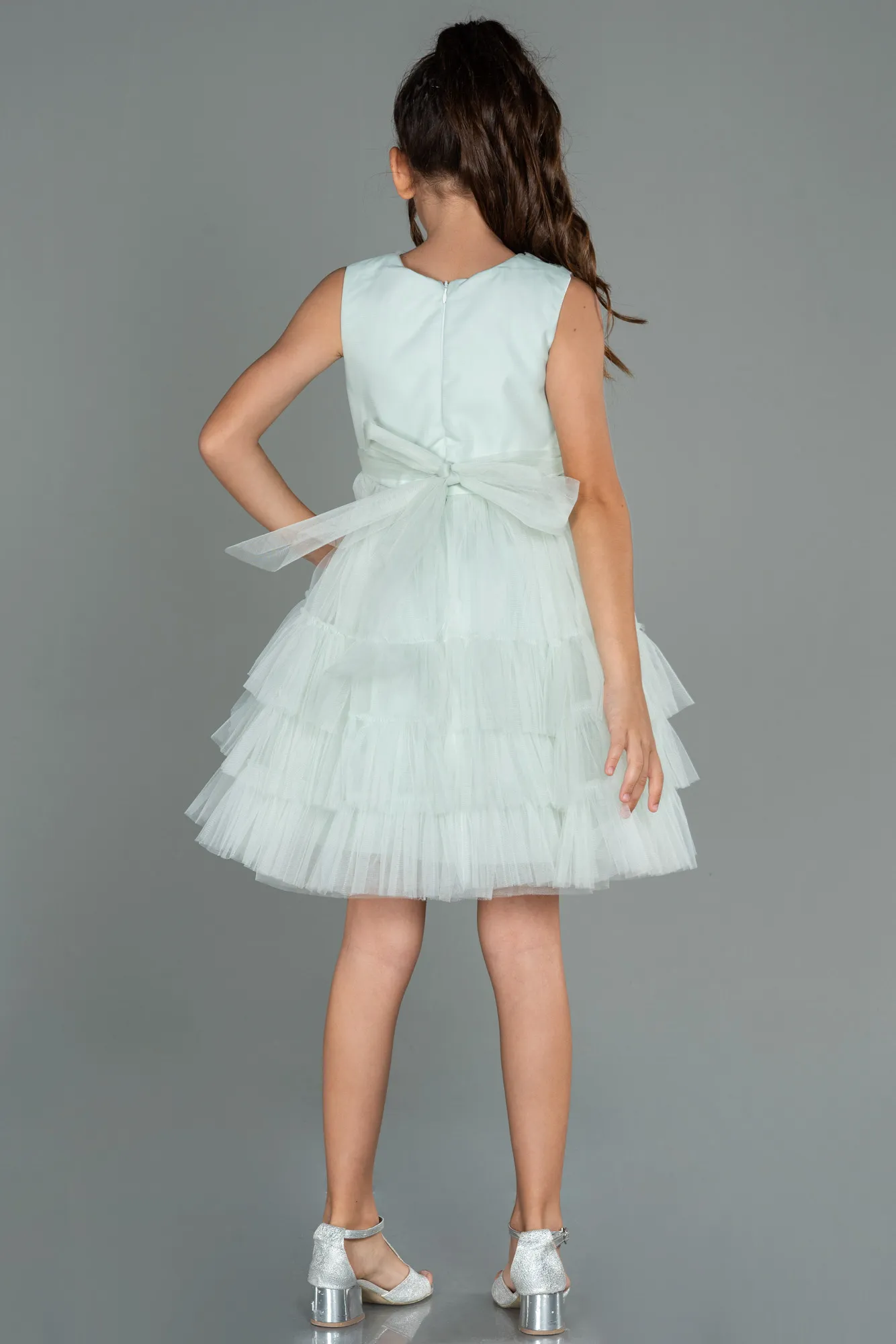 Mint-Short Girl Dress ABK1769