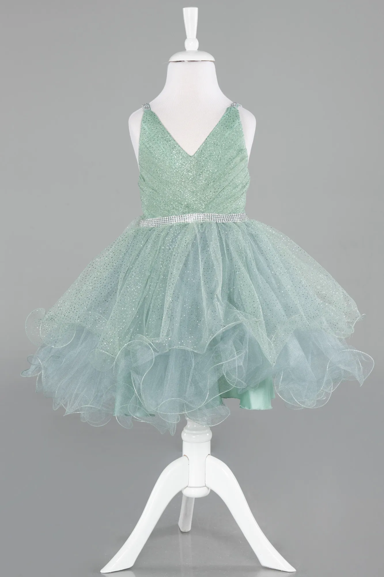 Mint-Short Girl Dress ABK2142