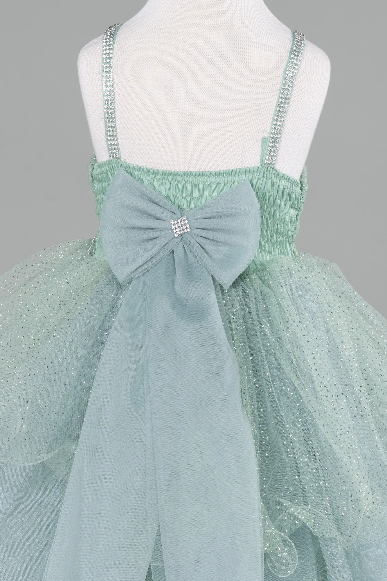 Mint-Short Girl Dress ABK2142