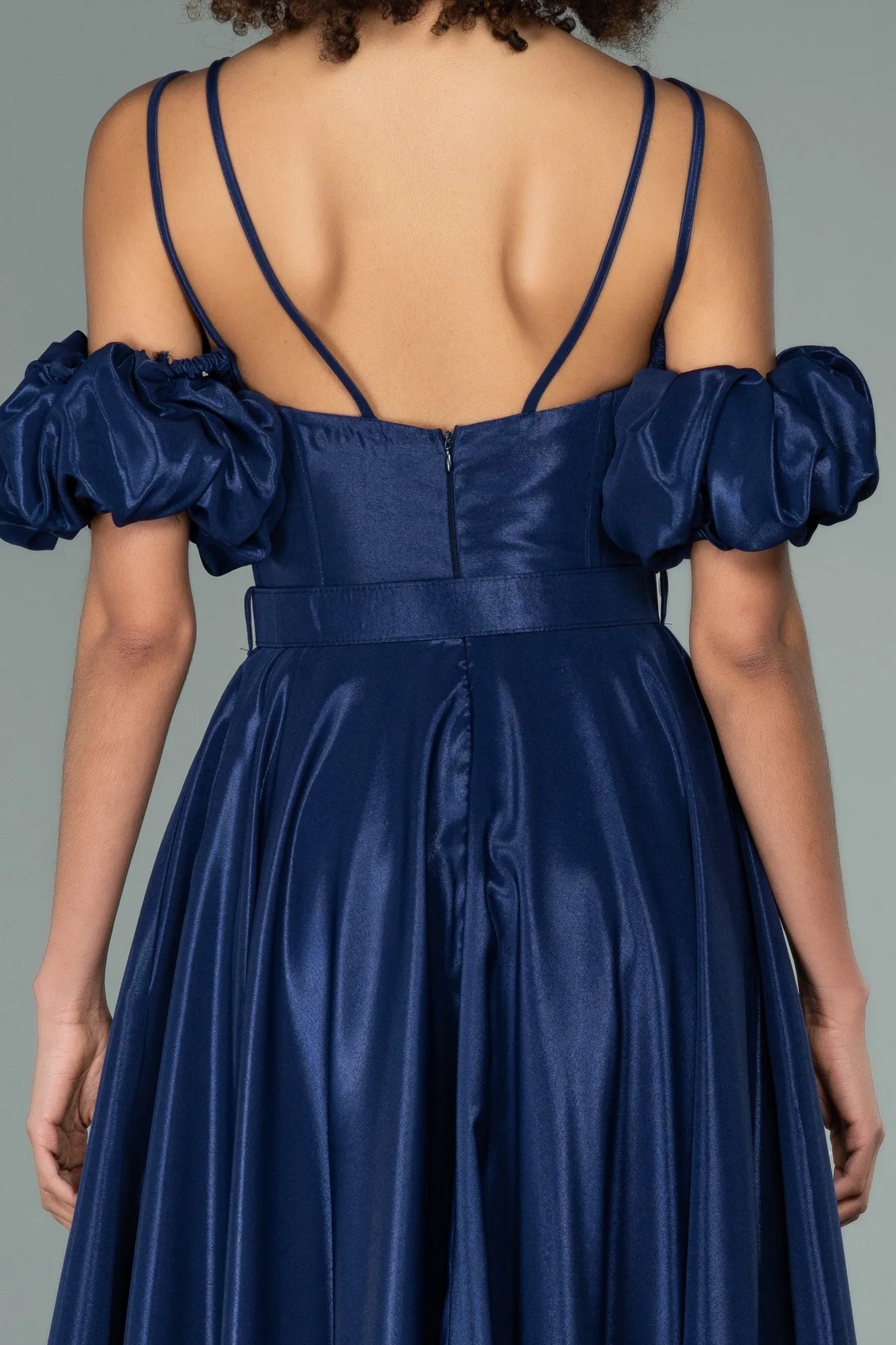 Navy Blue-Long Evening Dress ABU2145