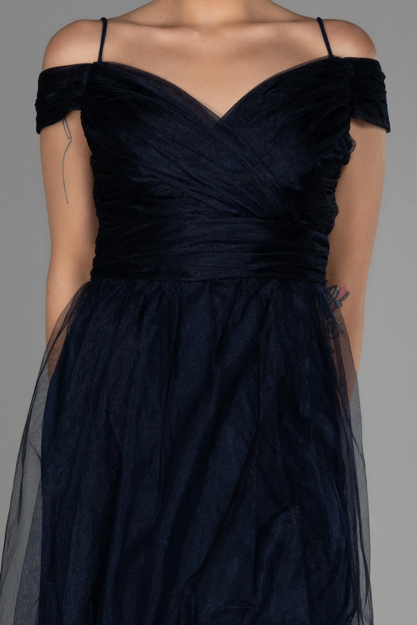 Navy Blue-Long Evening Dress ABU2336