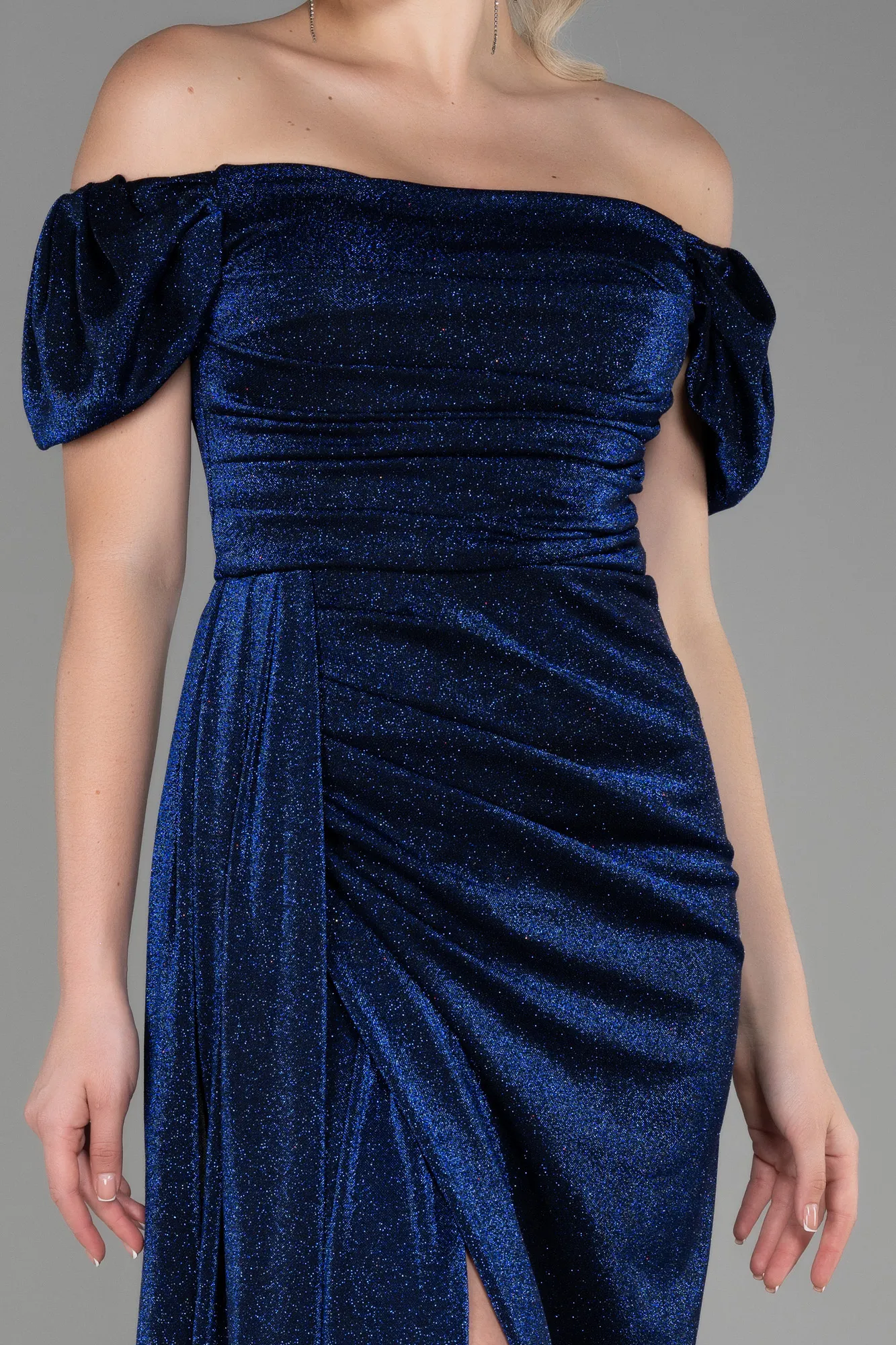 Navy Blue-Long Evening Dress ABU2657