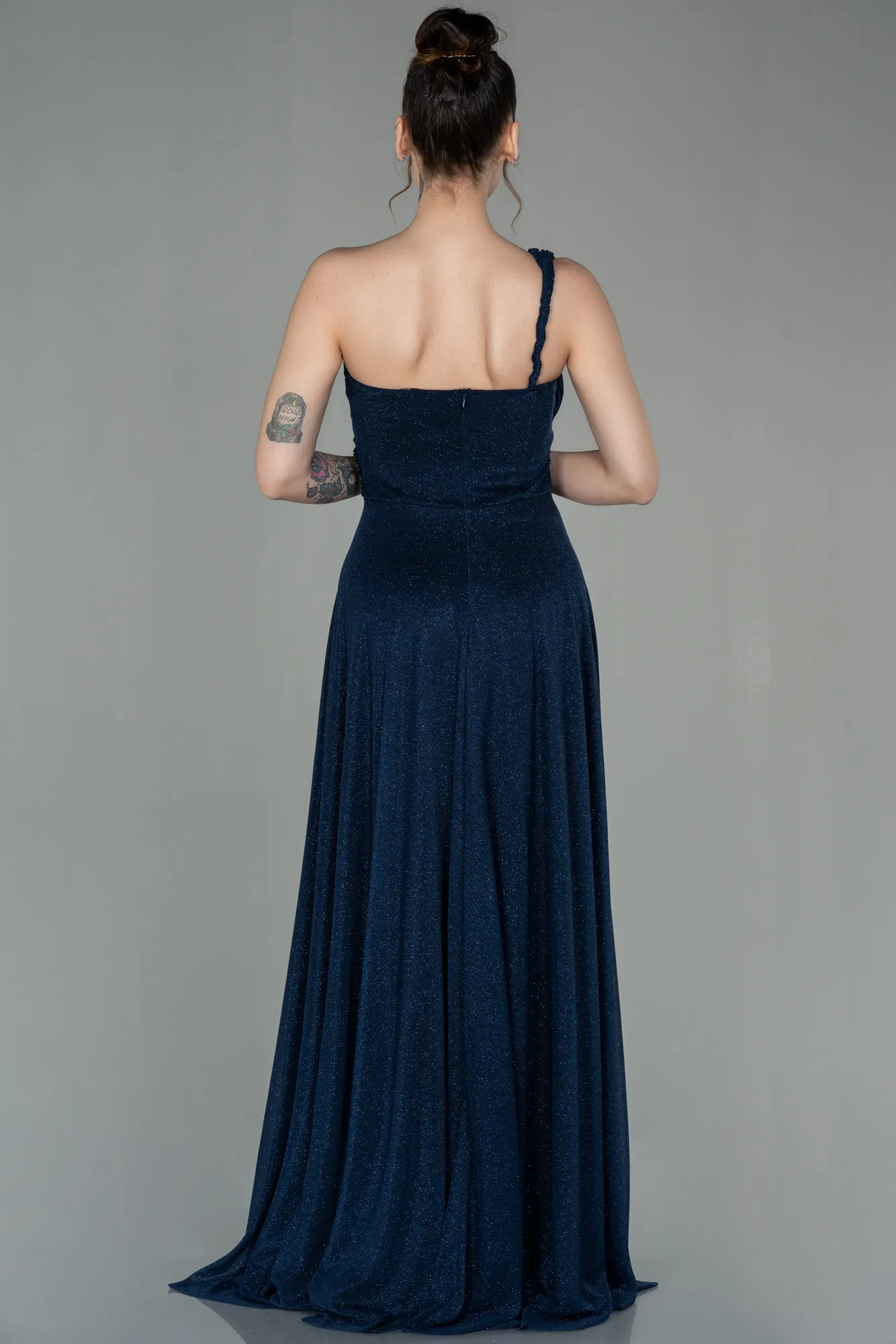 Navy Blue-Long Evening Dress ABU2834