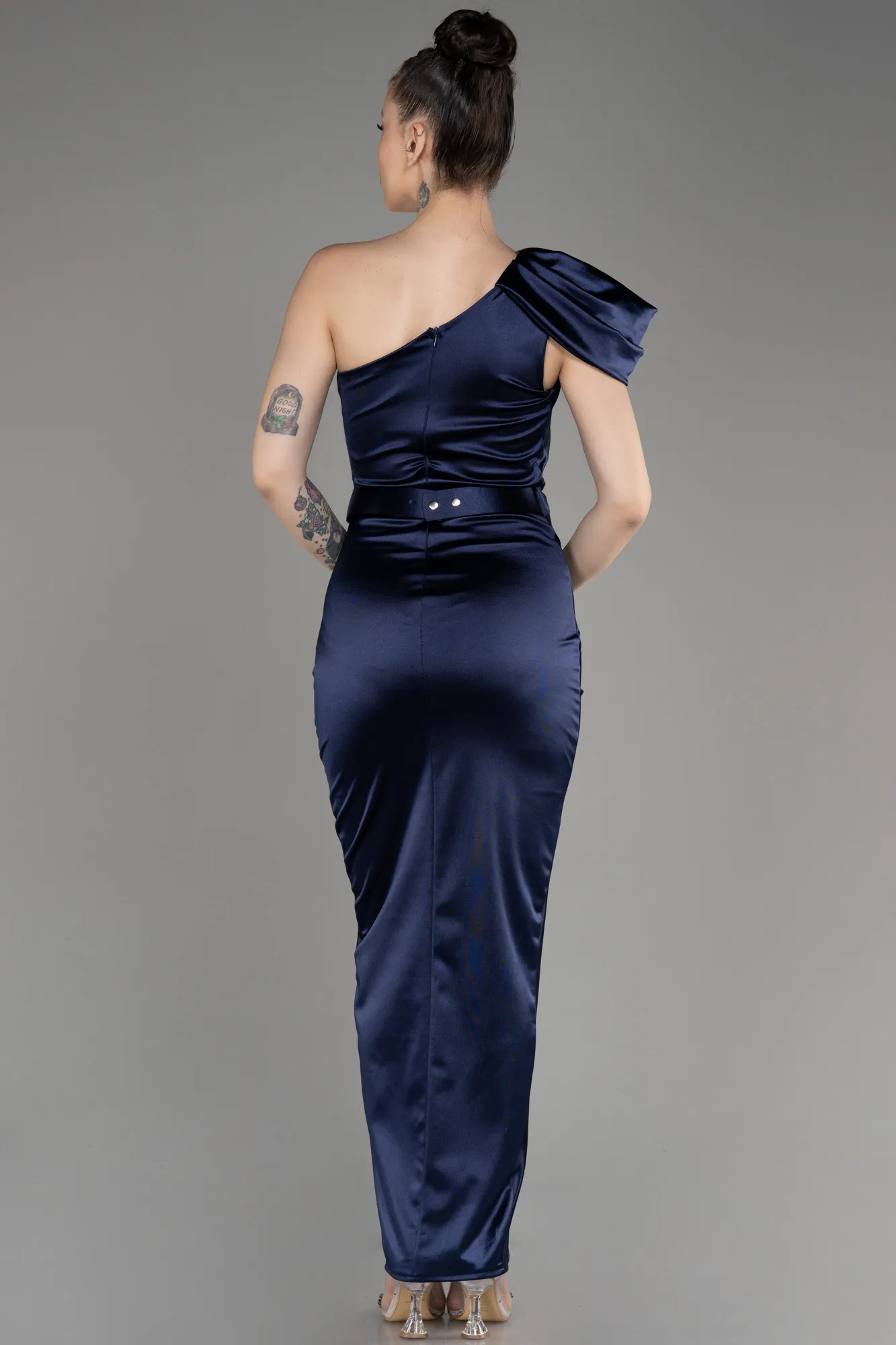 Navy Blue-Long Evening Dress ABU2982