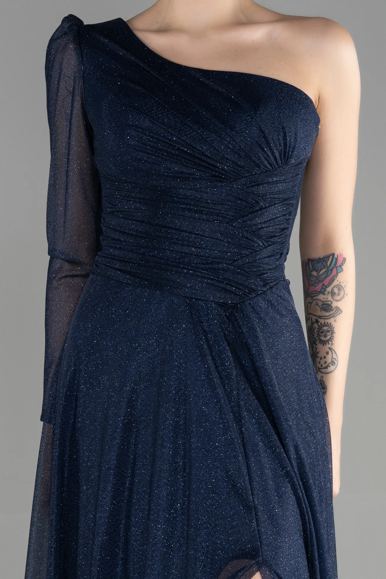 Navy Blue-Long Evening Dress ABU3208