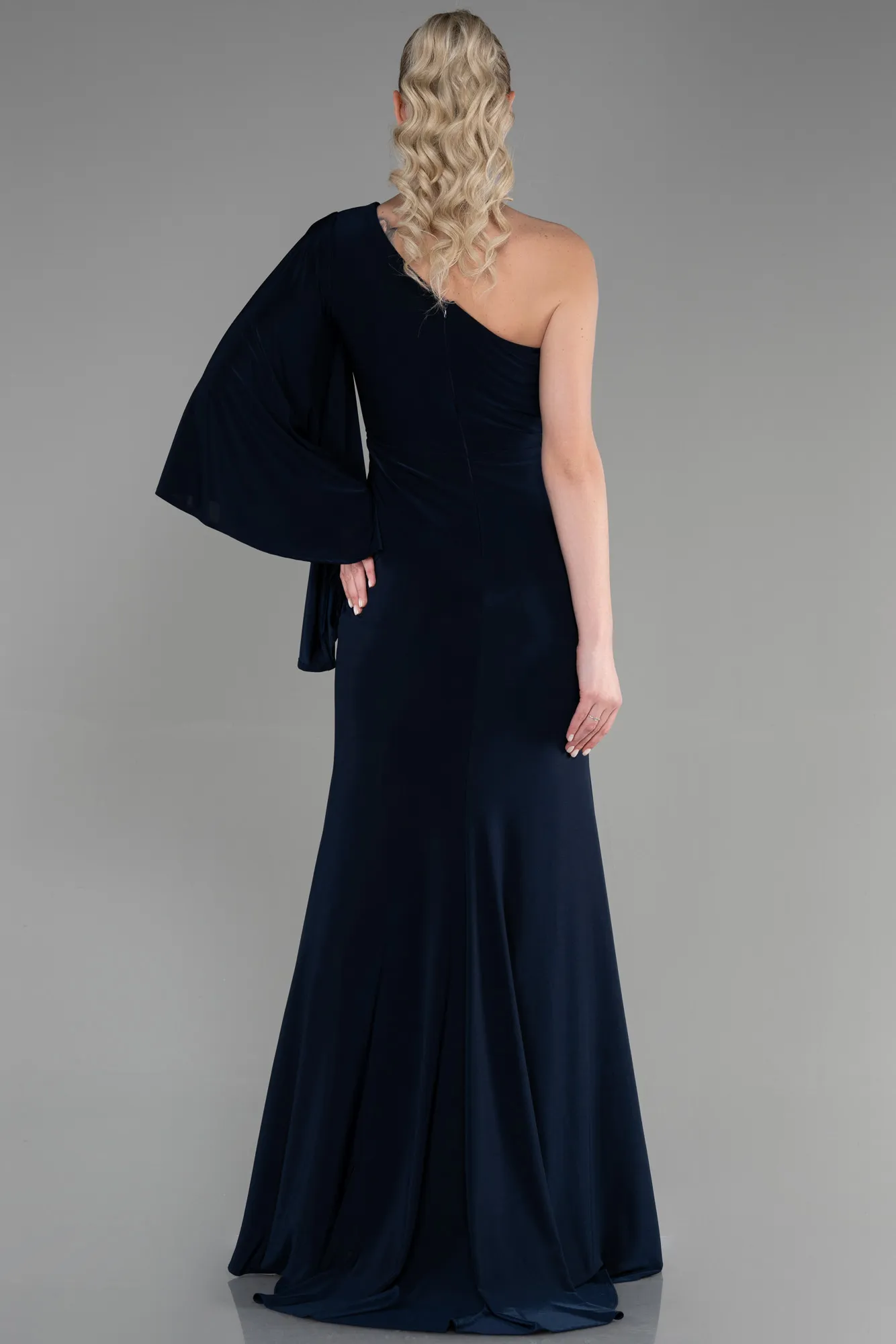 Navy Blue-Long Evening Dress ABU3371