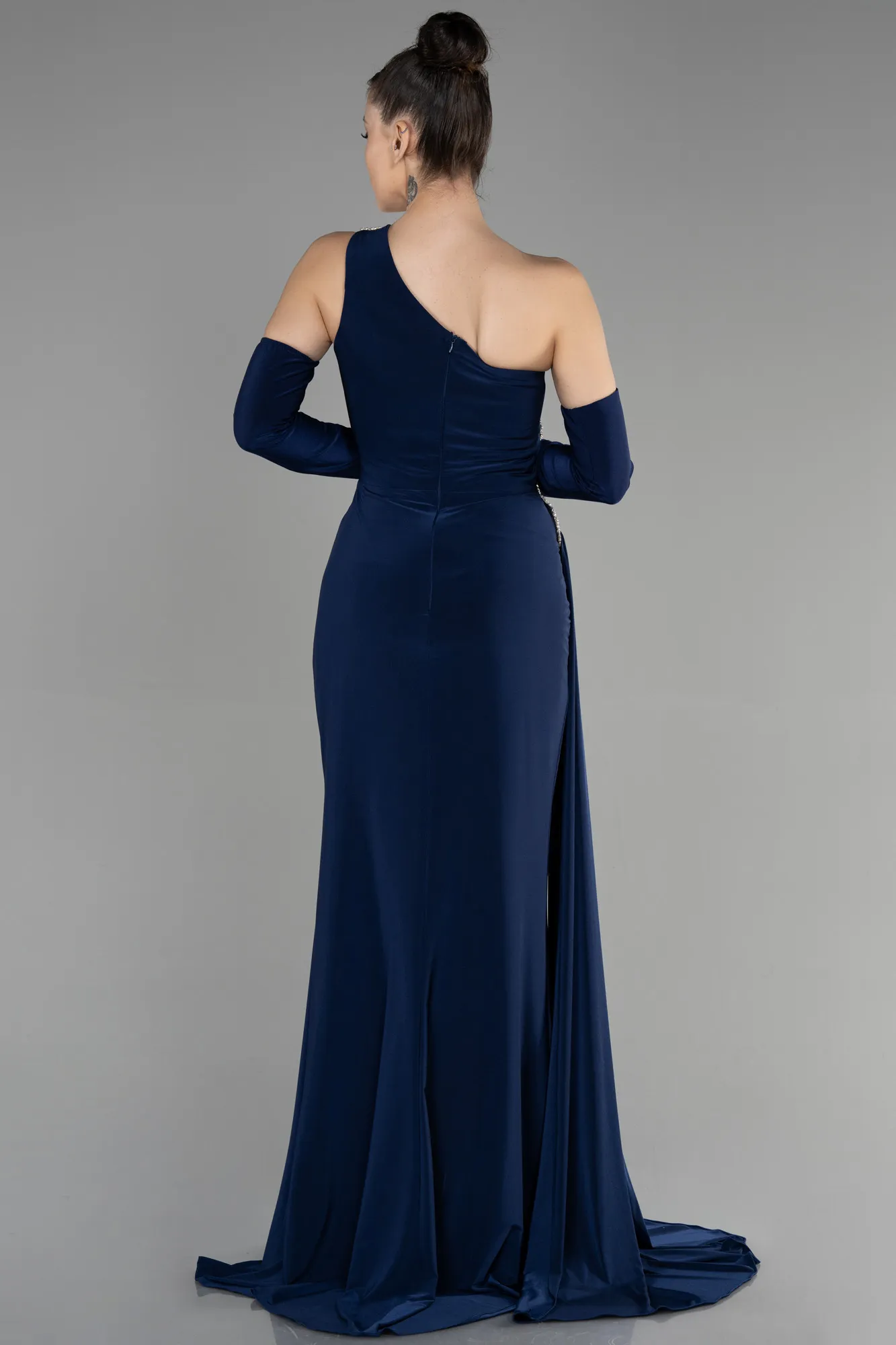 Navy Blue-Long Evening Dress ABU3466