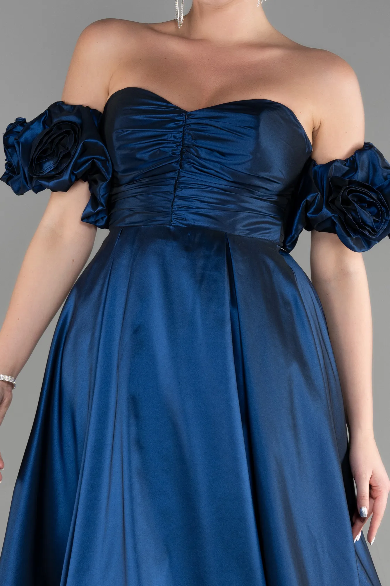 Navy Blue-Long Evening Dress ABU3547