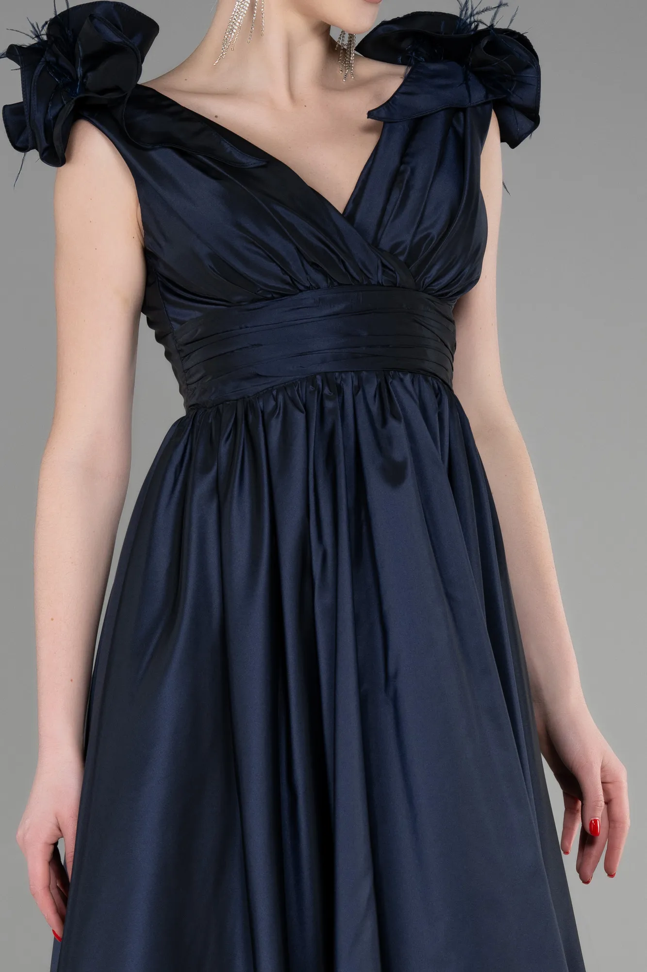 Navy Blue-Long Evening Dress ABU3607