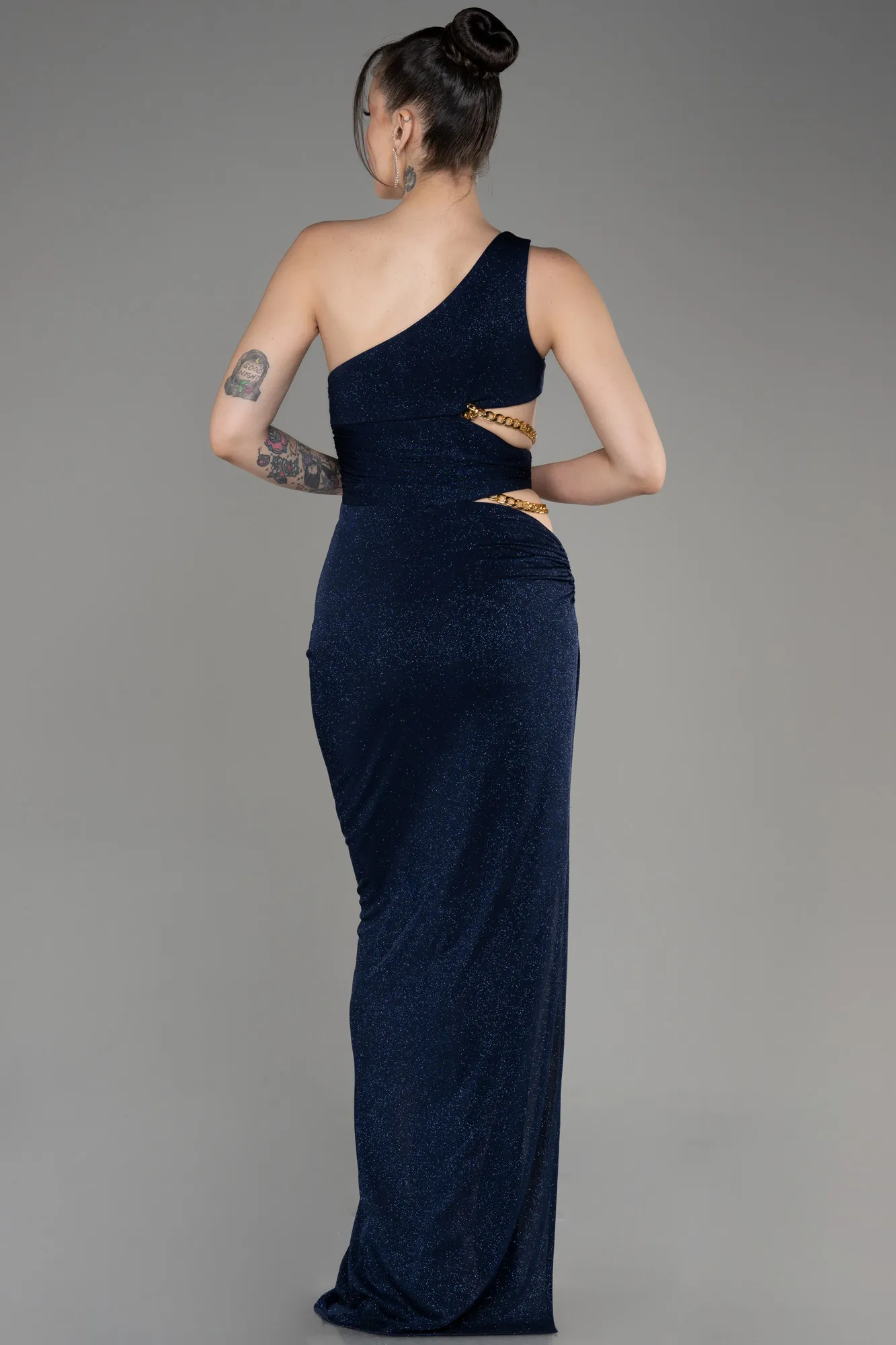 Navy Blue-Long Evening Dress ABU3702