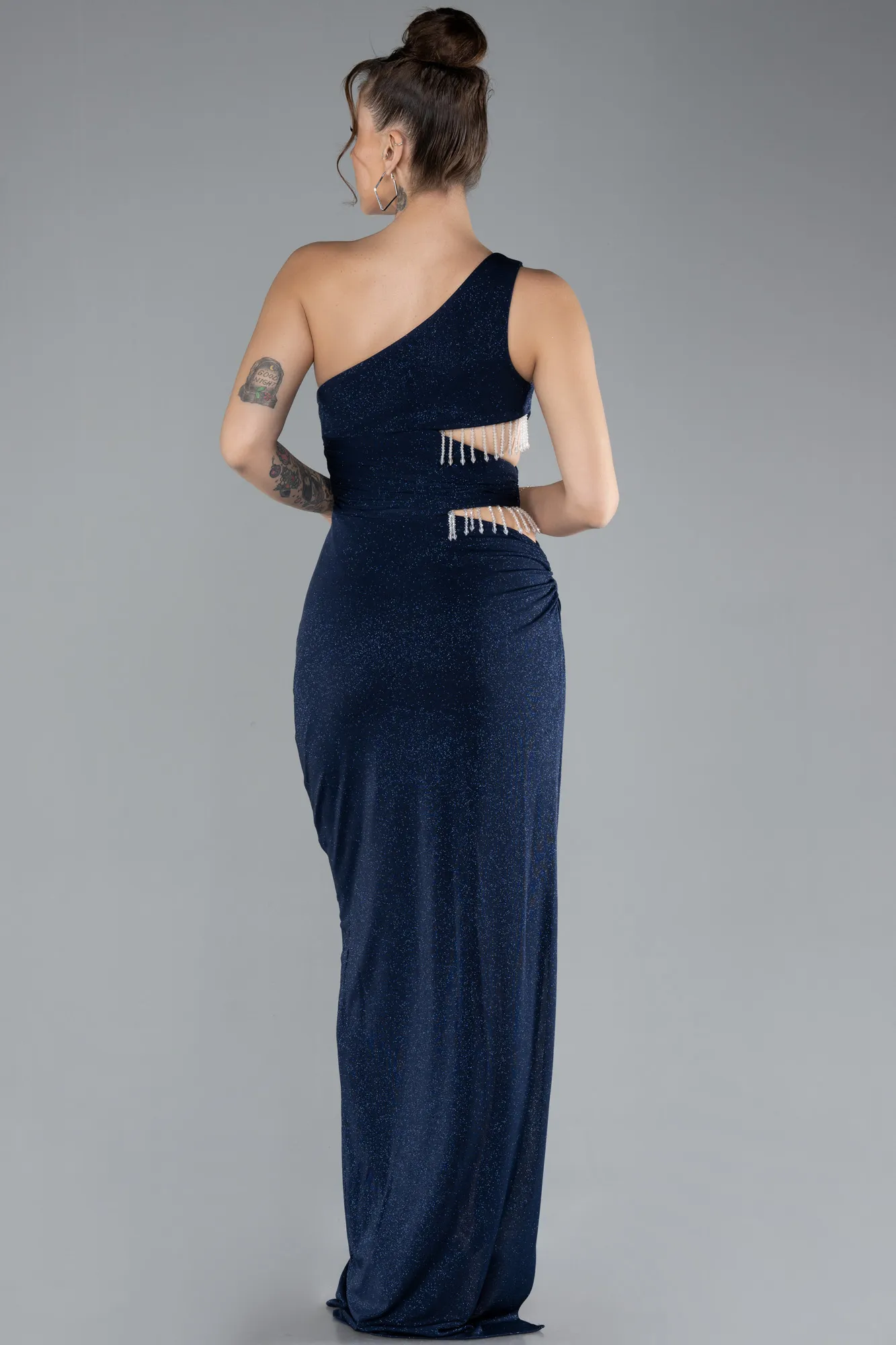 Navy Blue-Long Evening Dress ABU3702