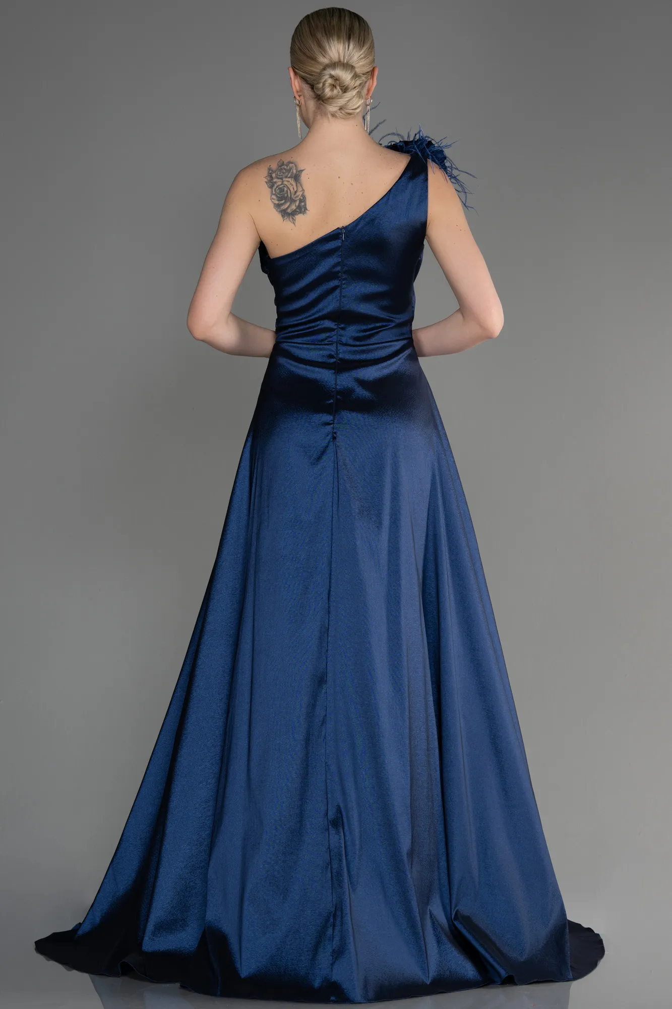 Navy Blue-Long Evening Dress ABU3772