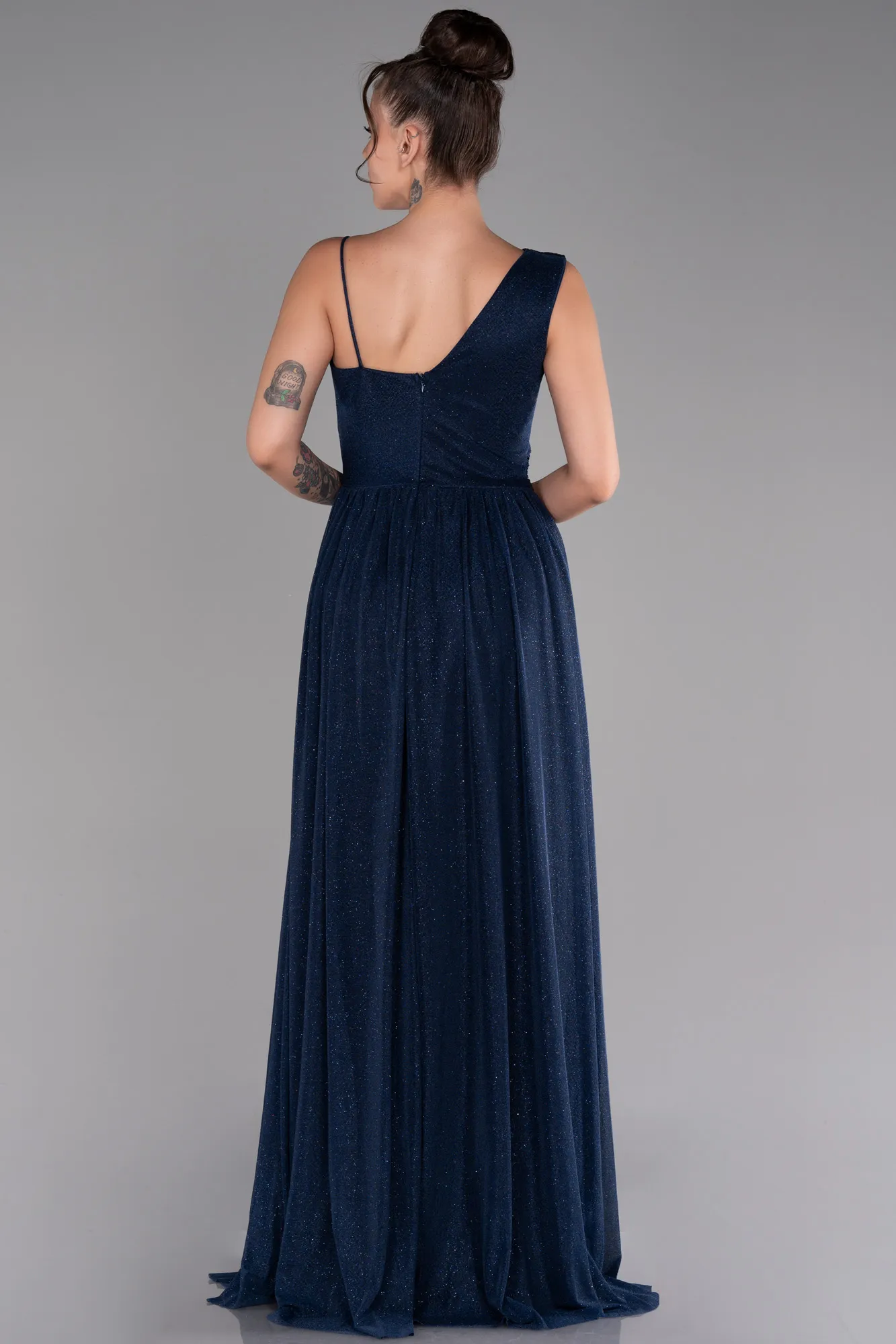 Navy Blue-Long Evening Dress ABU4190