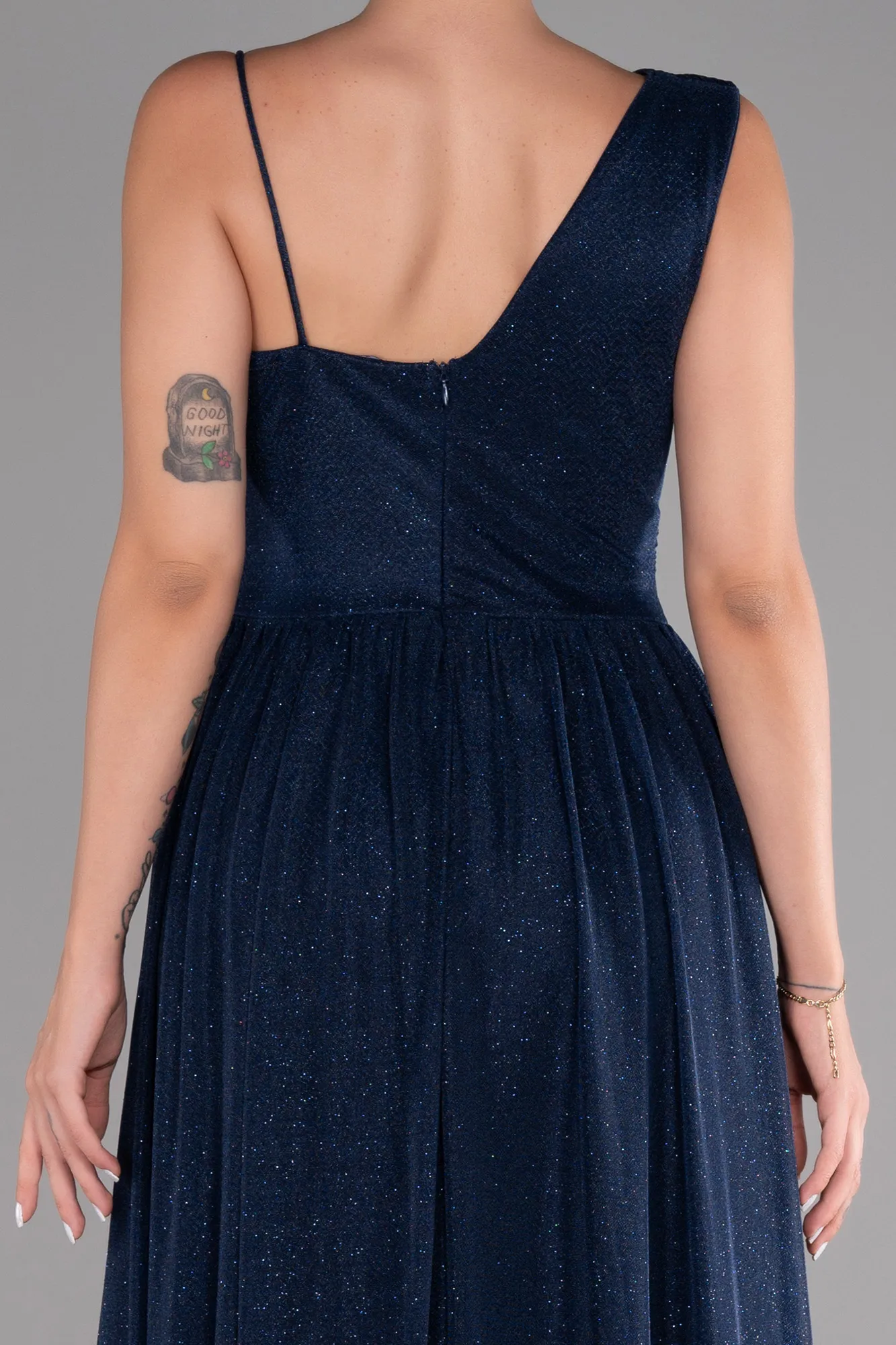 Navy Blue-Long Evening Dress ABU4190