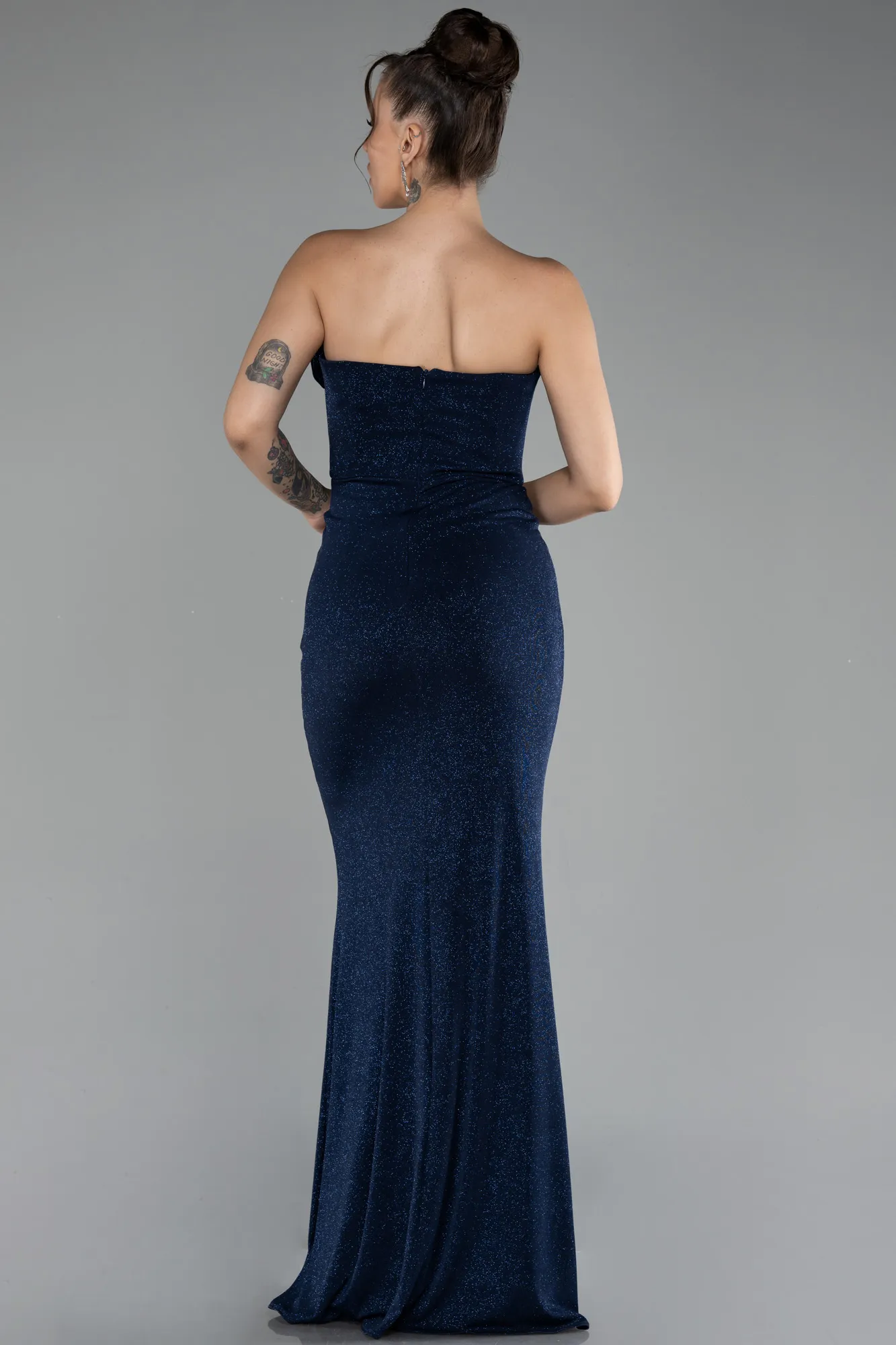 Navy Blue-Long Evening Dress ABU4225