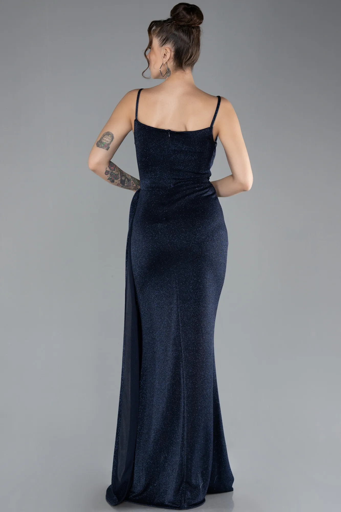 Navy Blue-Long Evening Dress ABU4408