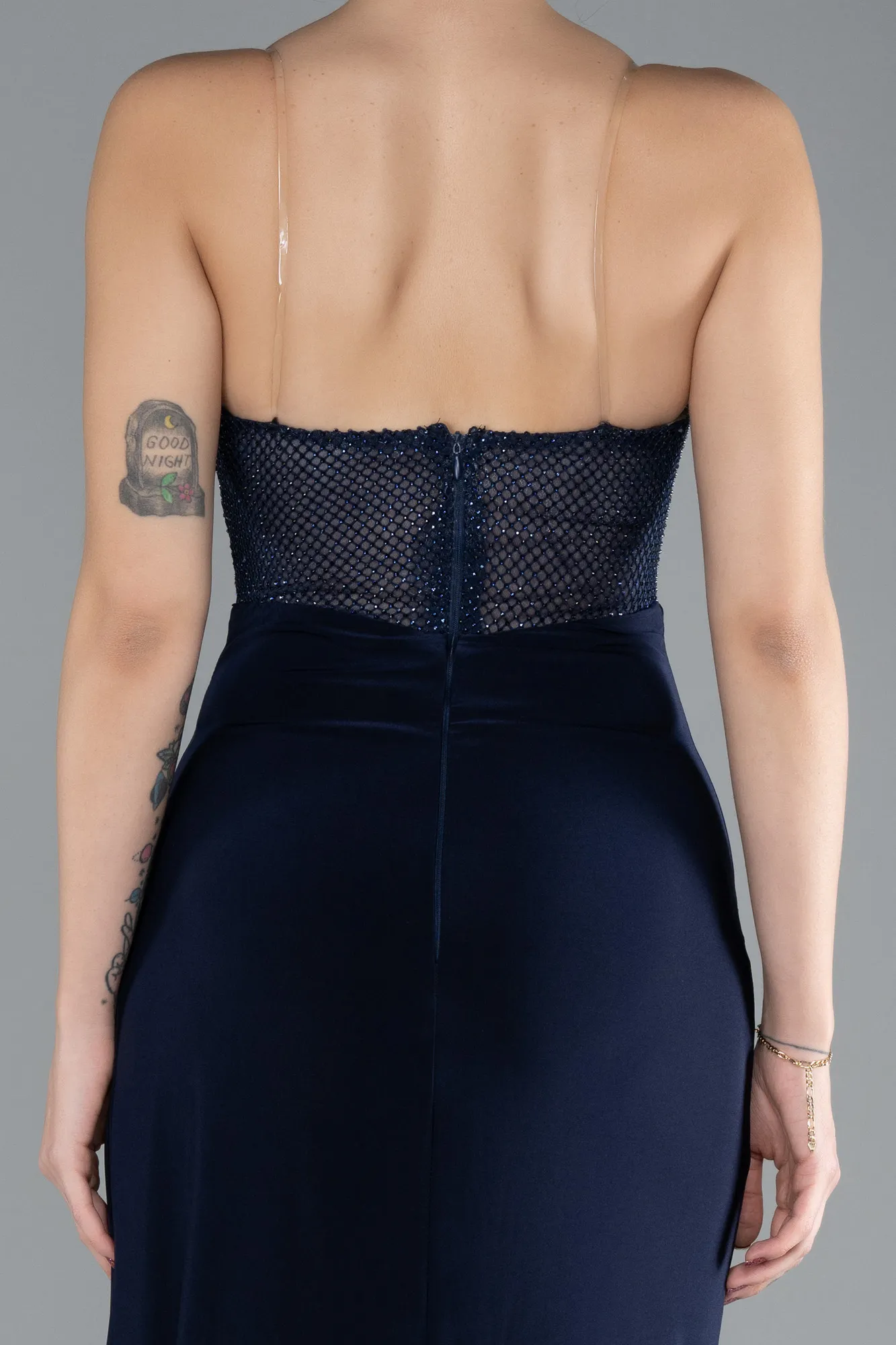 Navy Blue-Long Evening Dress ABU4410