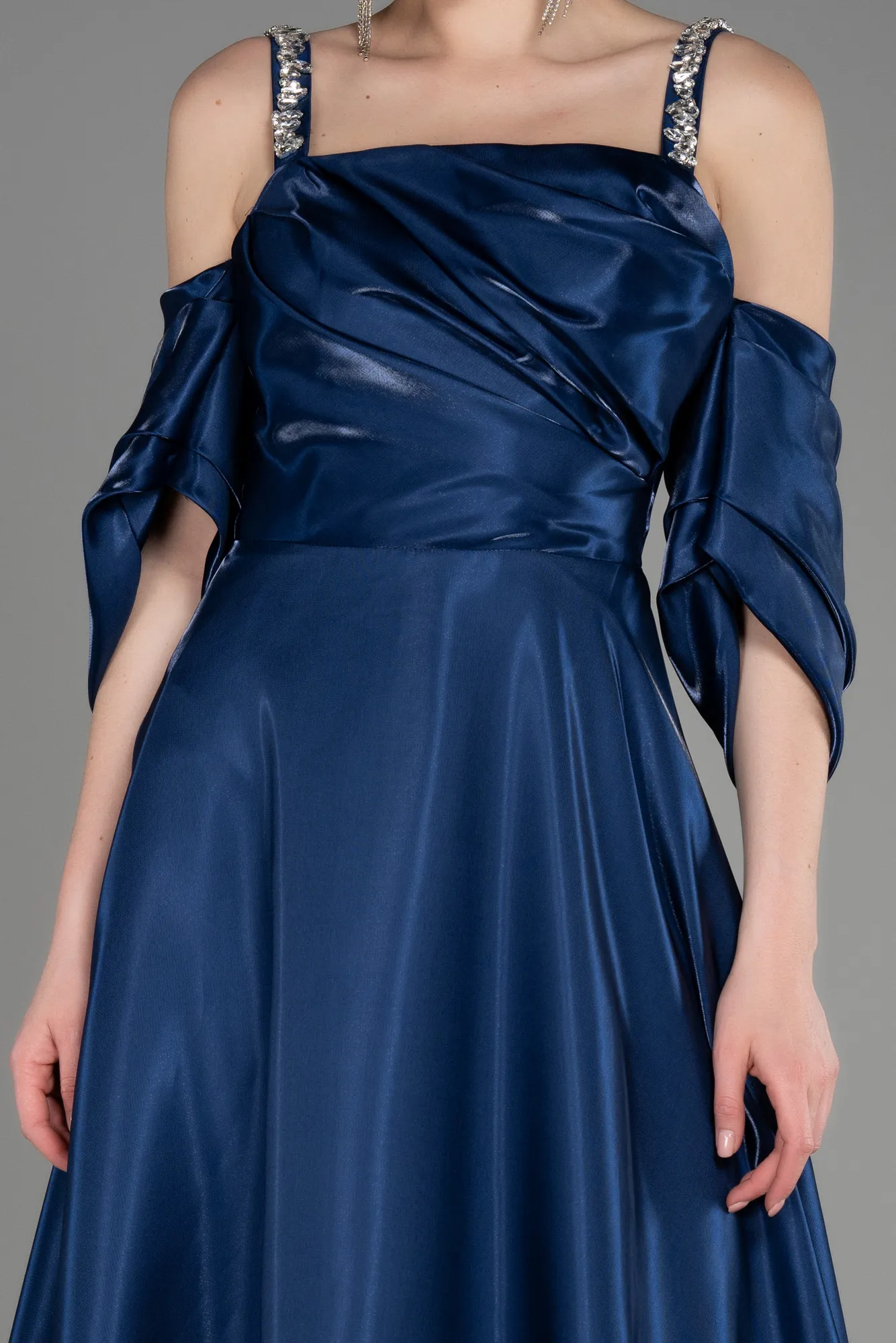 Navy Blue-Long Evening Prom Dress ABU3826