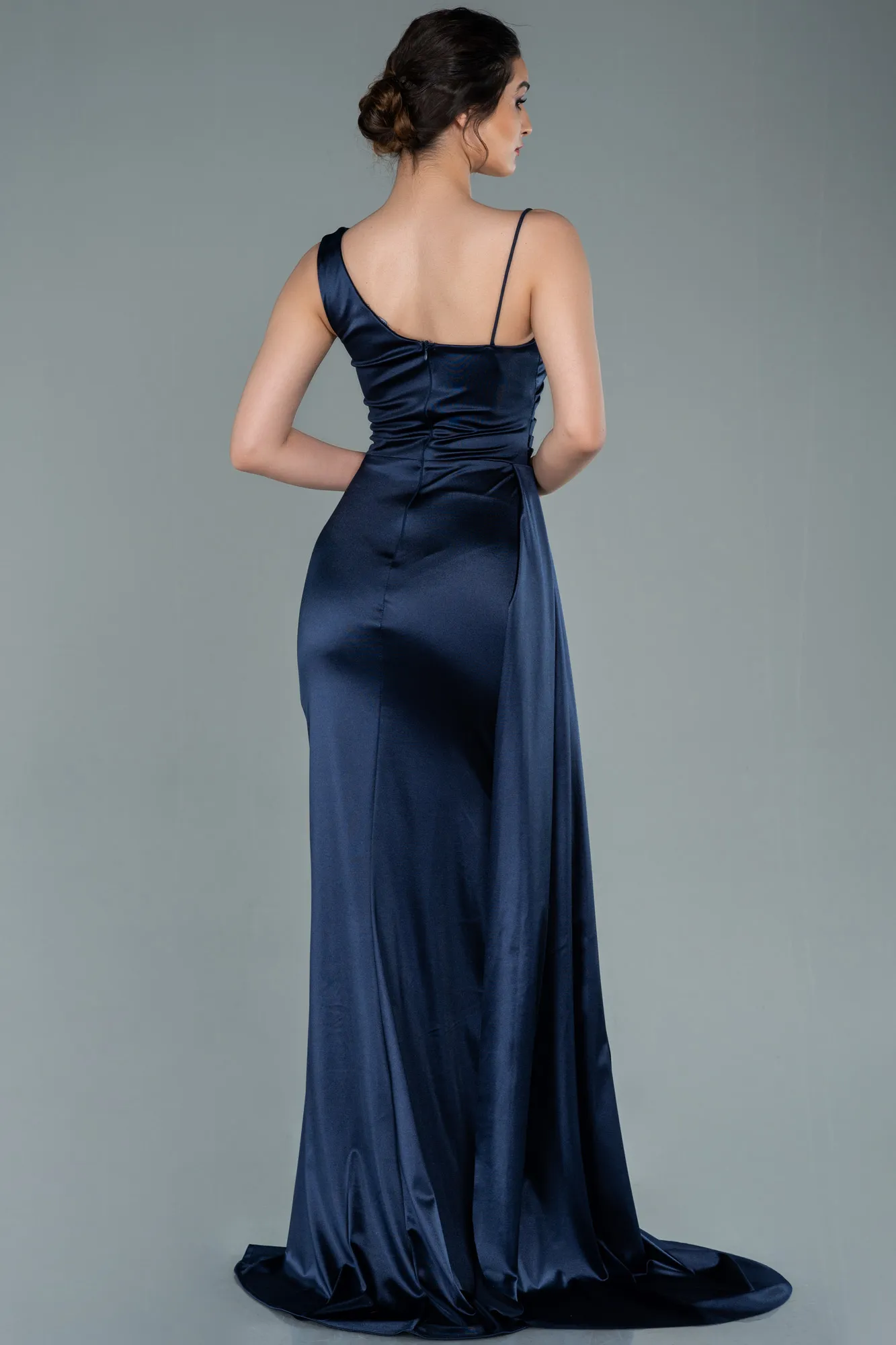 Navy Blue-Long Prom Gown ABU2373