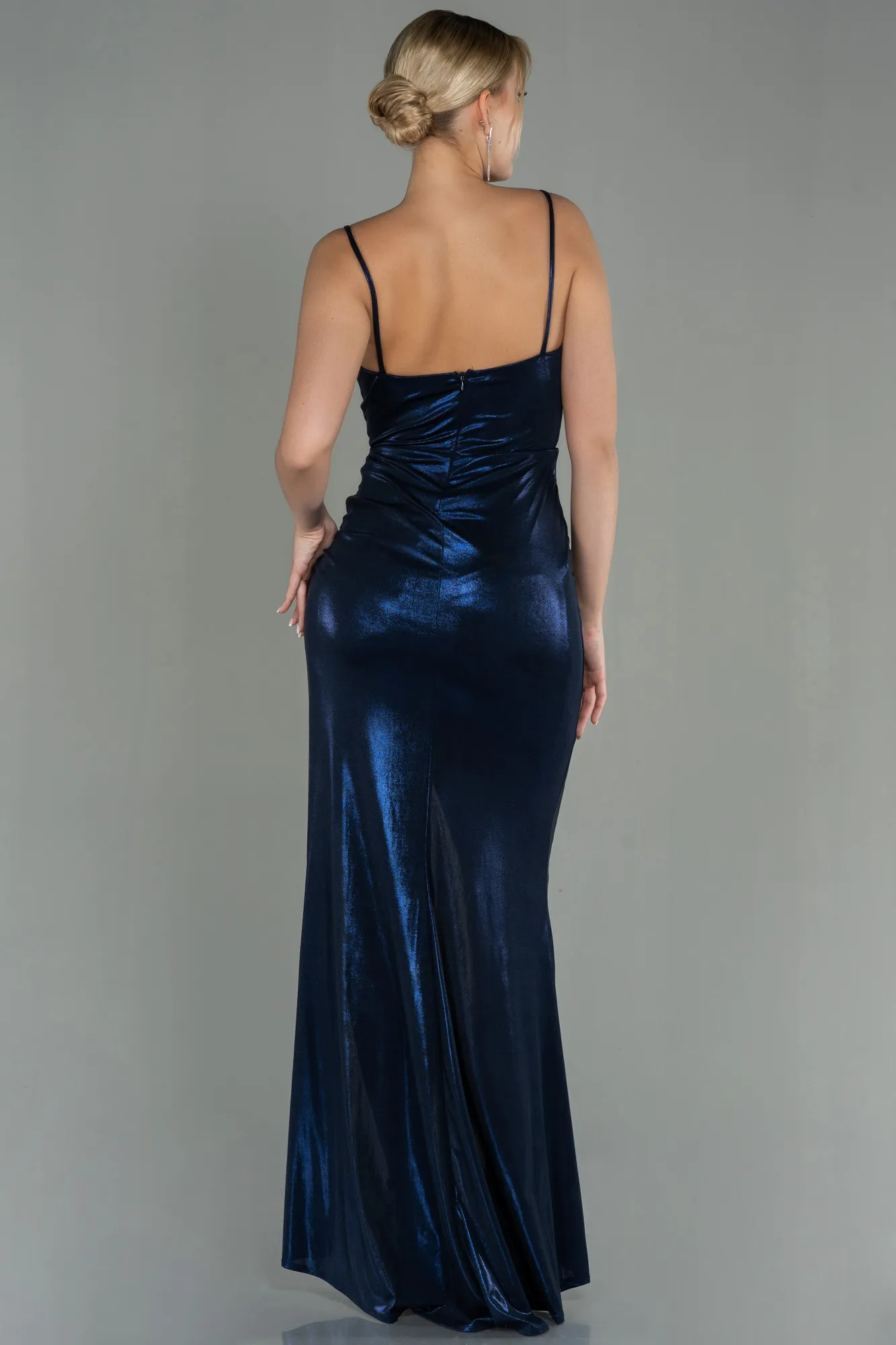 Navy Blue-Long Prom Gown ABU3057