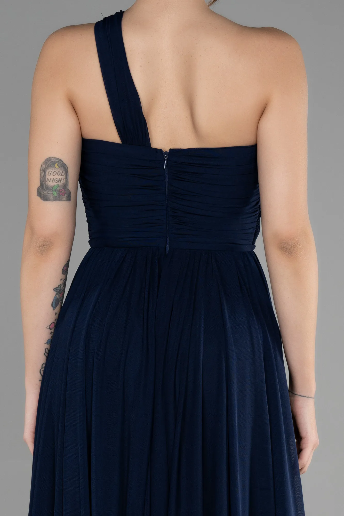 Navy Blue-Long Prom Gown ABU3399