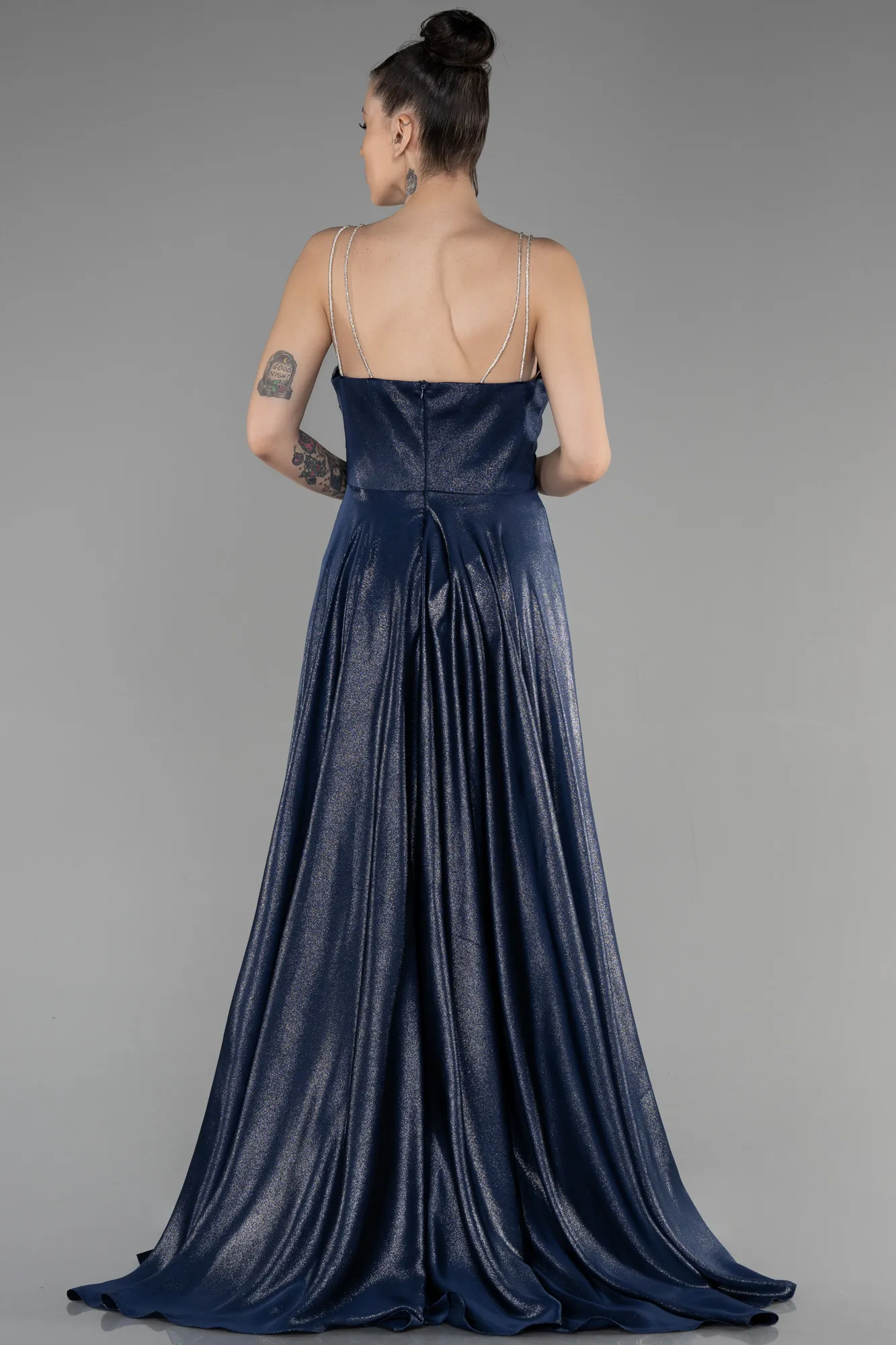 Navy Blue-Long Prom Gown ABU3506