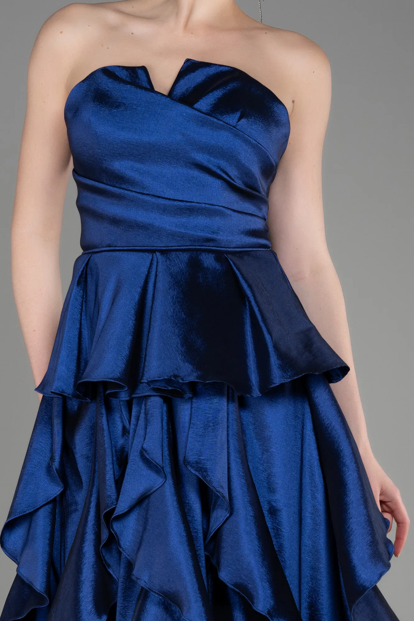 Navy Blue-Long Prom Gown ABU3886