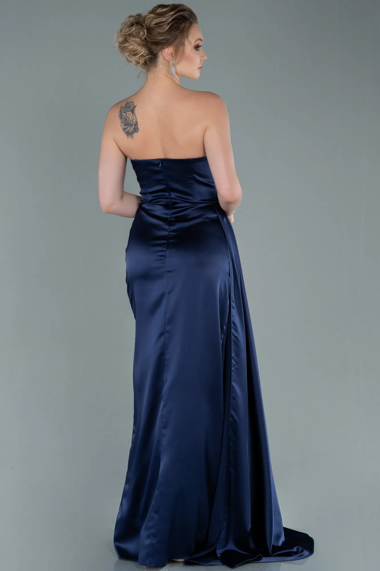 Navy Blue-Mermaid Evening Dress ABU3443