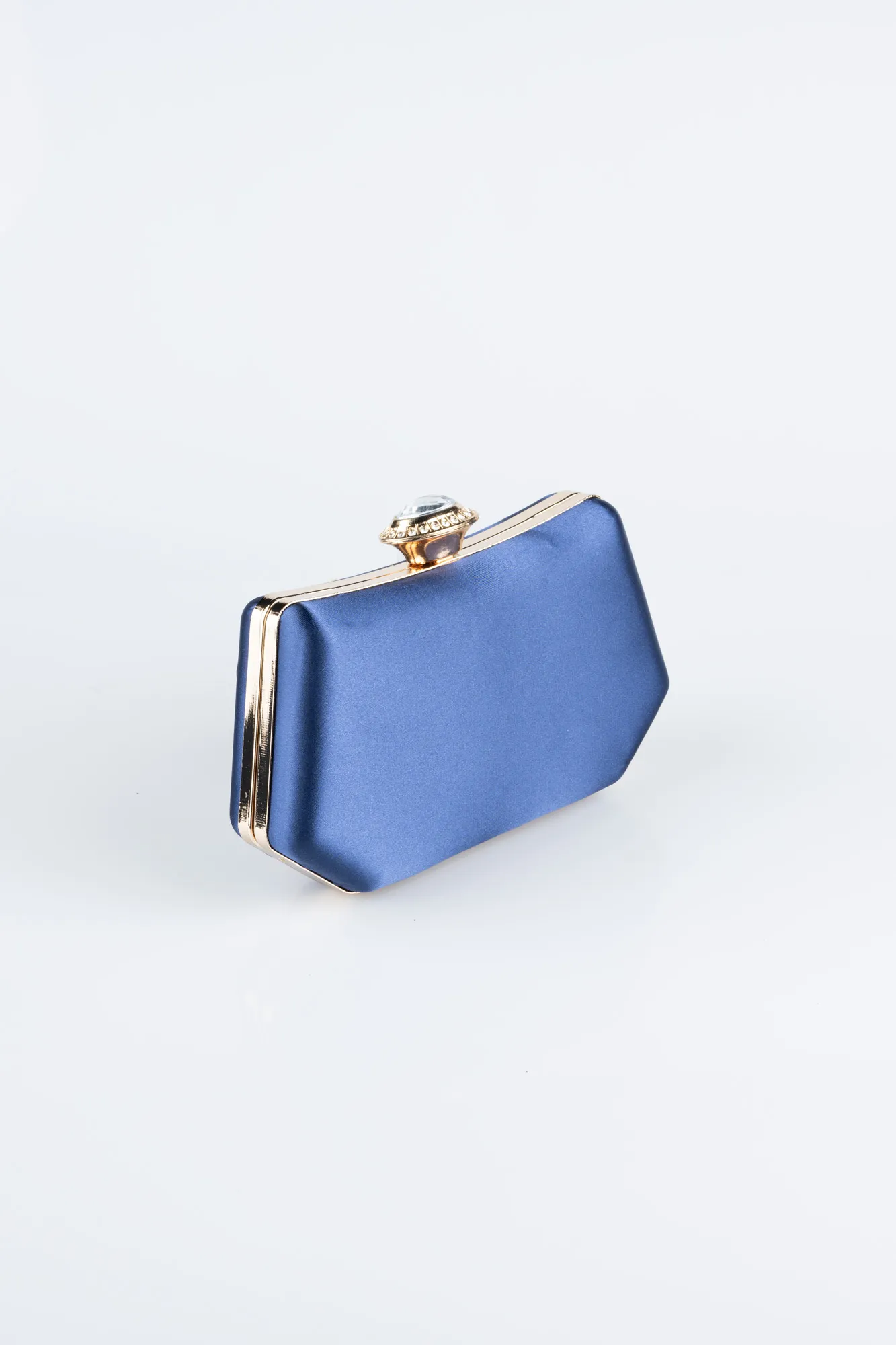 Navy Blue-Satin Night Bag SH812