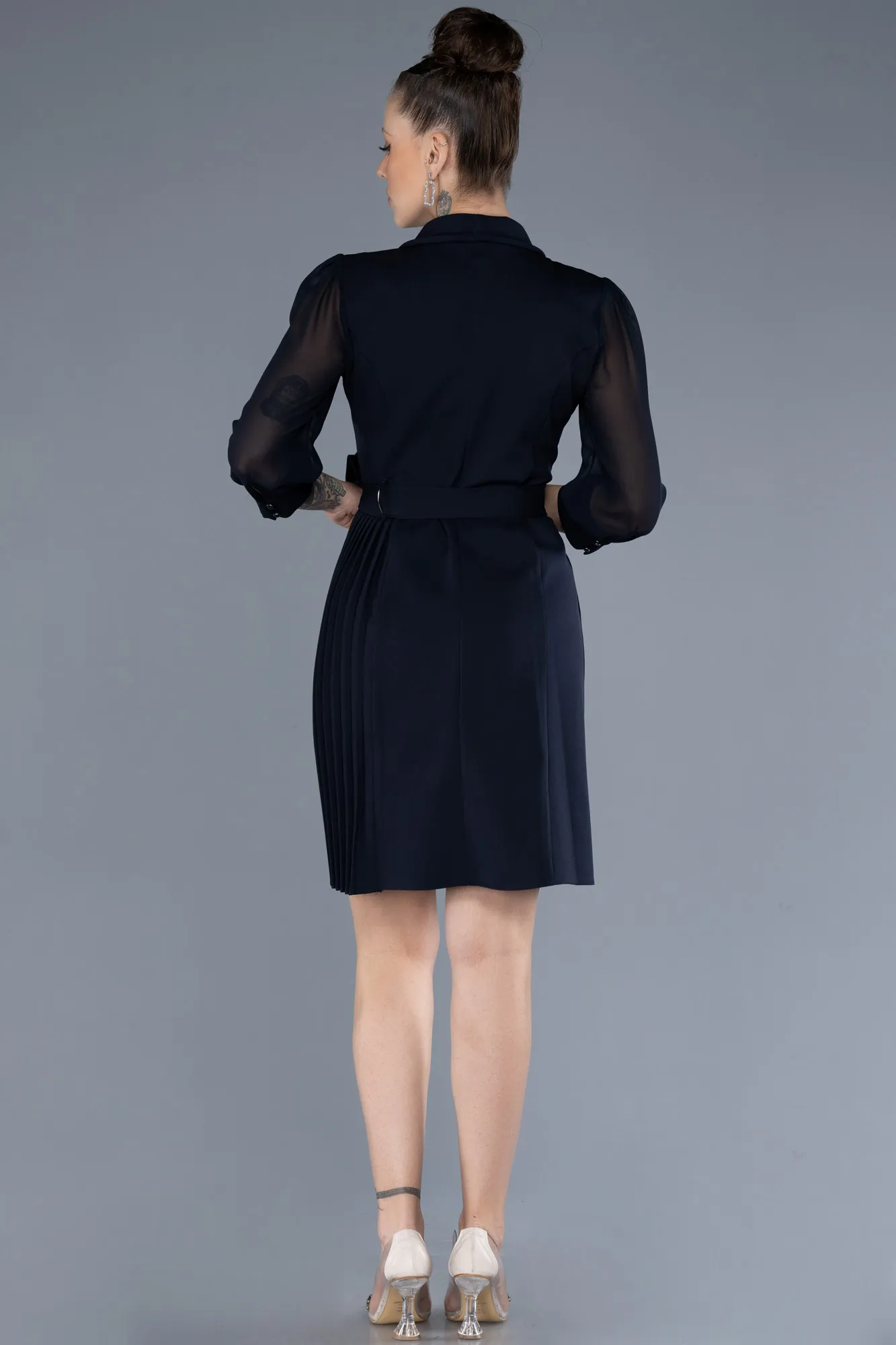 Navy Blue-Short Cocktail Dress ABK1840