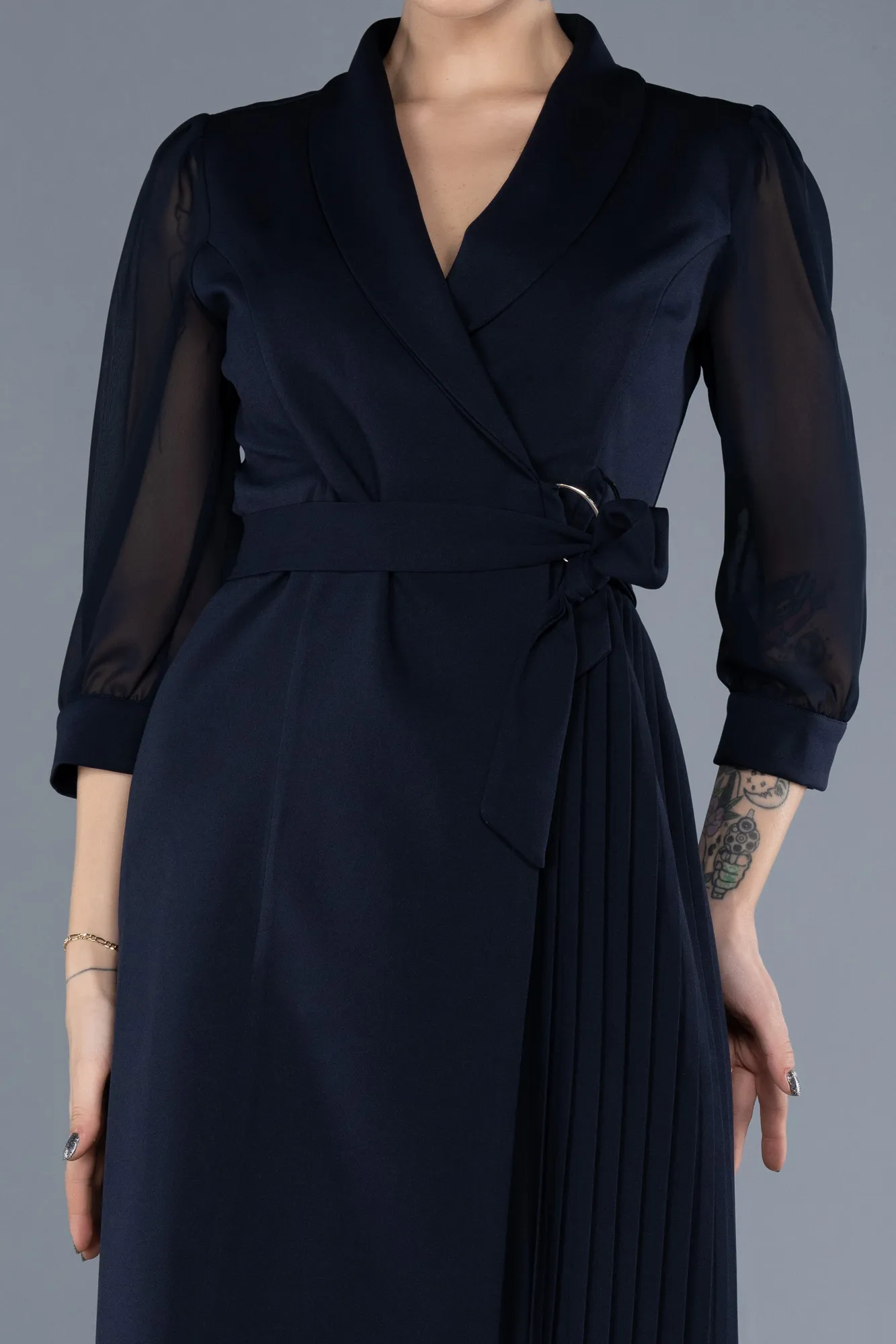 Navy Blue-Short Cocktail Dress ABK1840