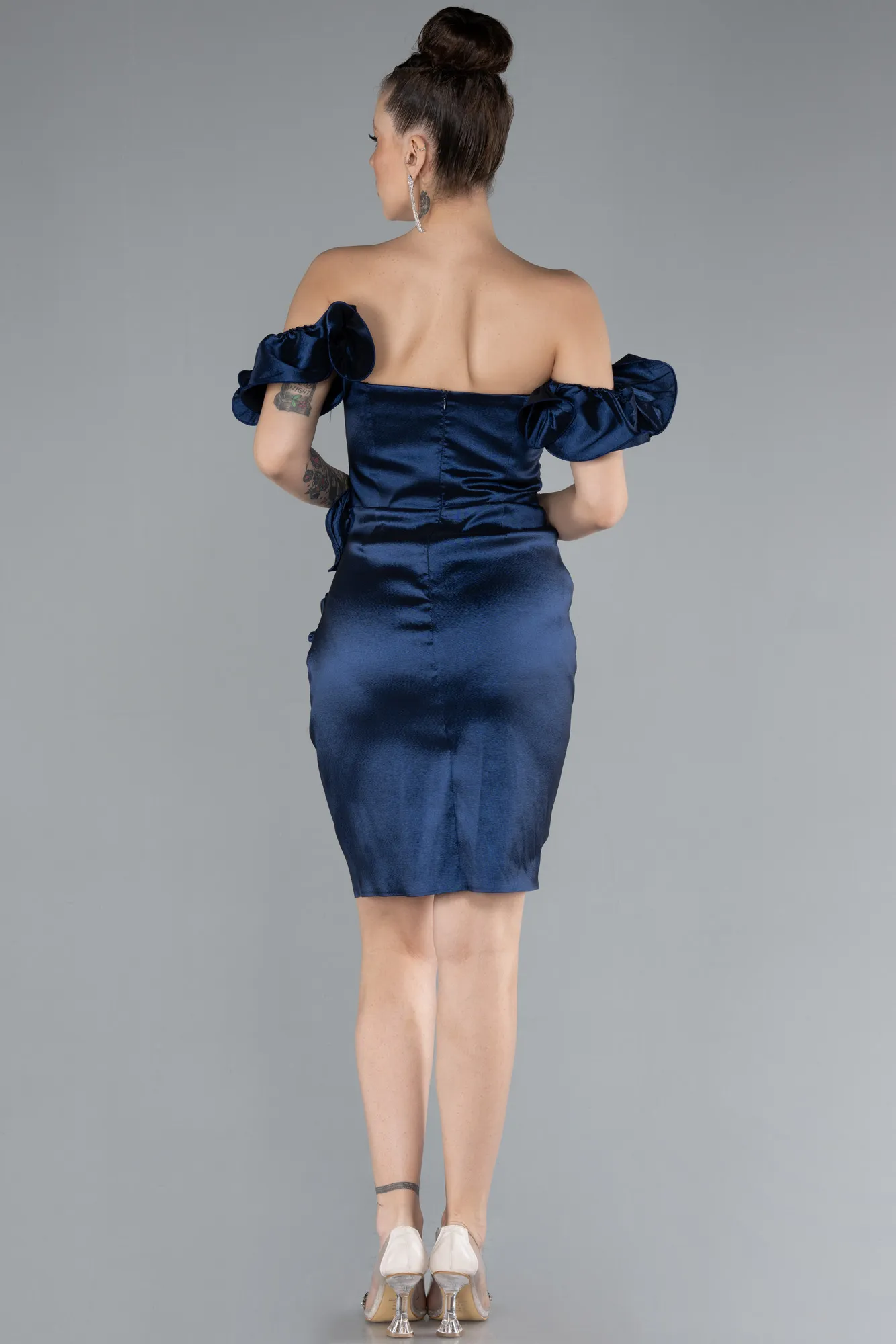 Navy Blue-Short Cocktail Dress ABK2185