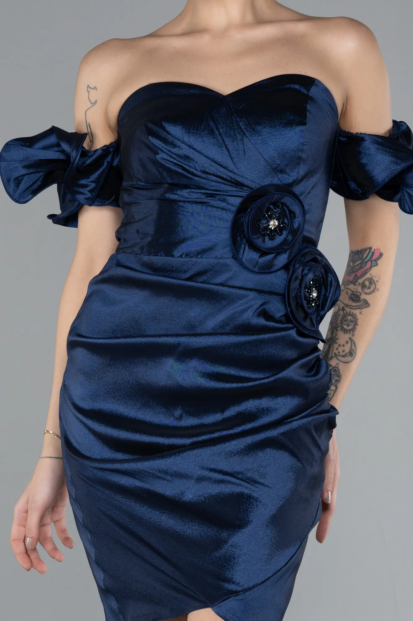 Navy Blue-Short Cocktail Dress ABK2185