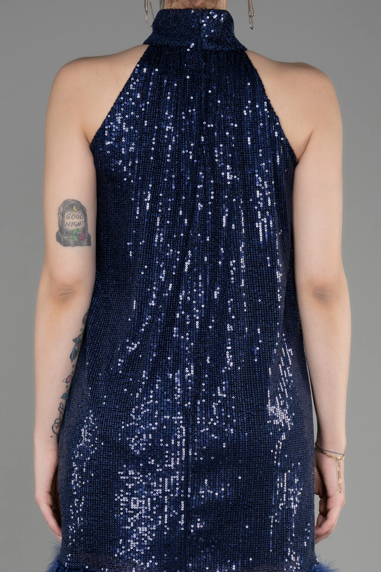 Navy Blue-Short Party Dress ABK2049