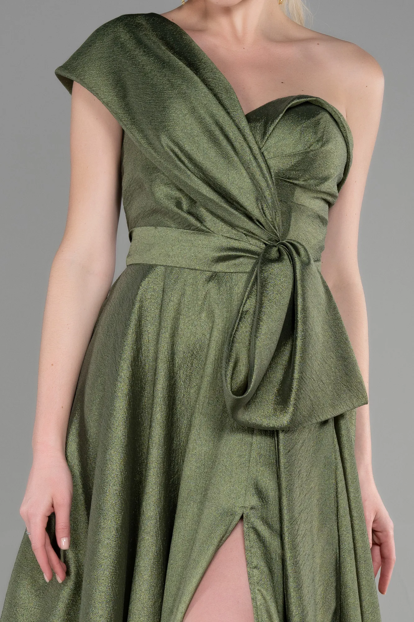 Olive Drab-Long Evening Dress ABU3632