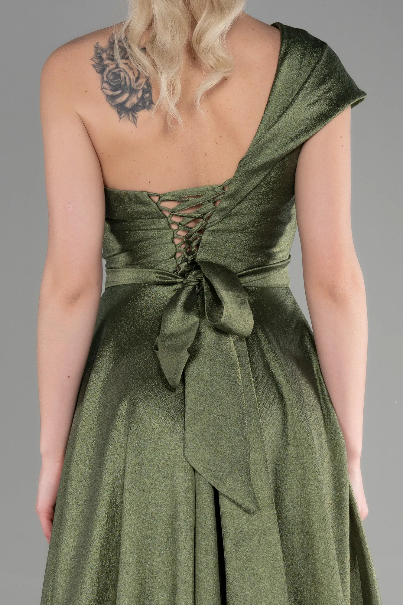 Olive Drab-Long Evening Dress ABU3632