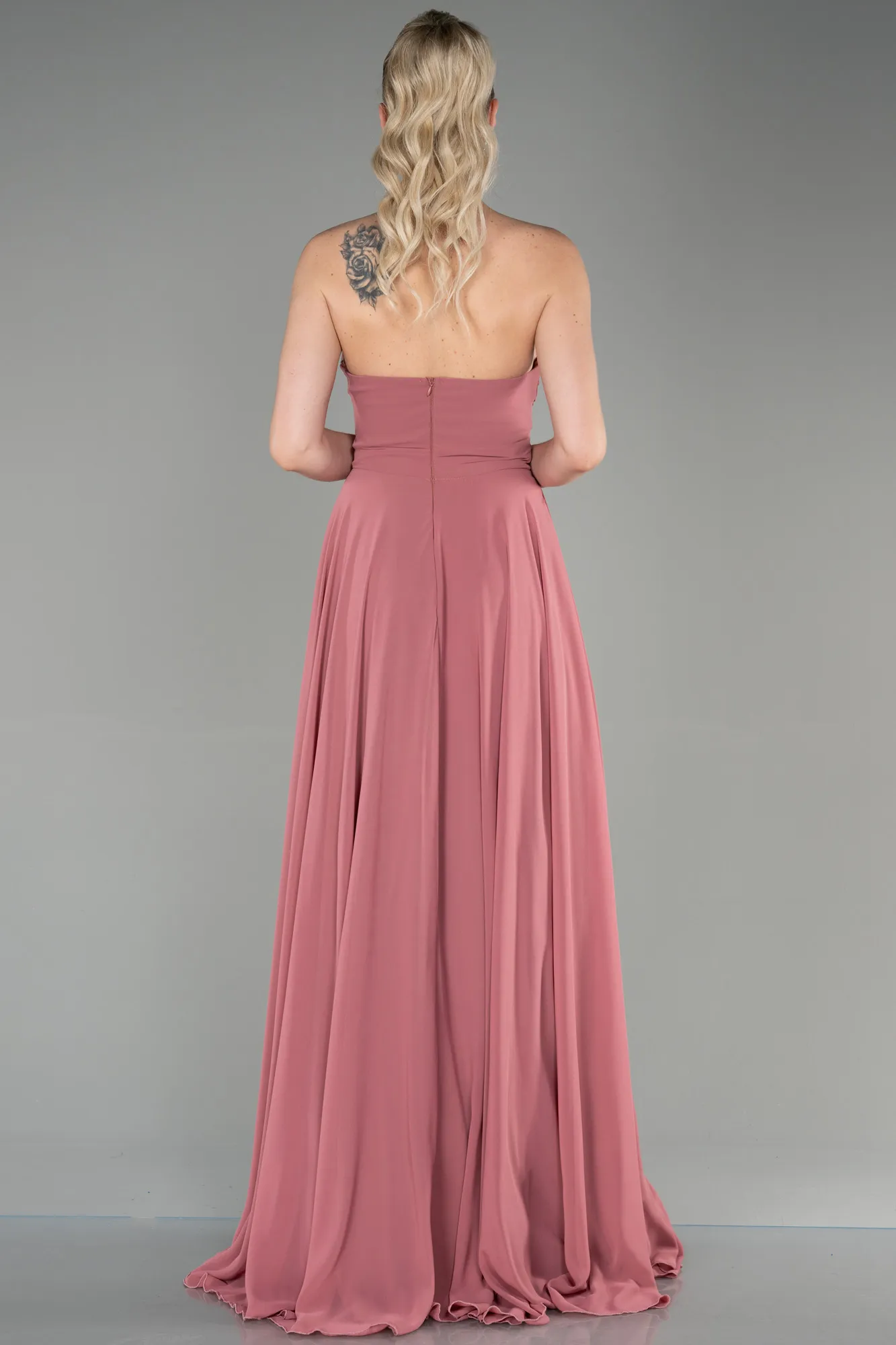 Onion Skin-Long Chiffon Evening Dress ABU3343