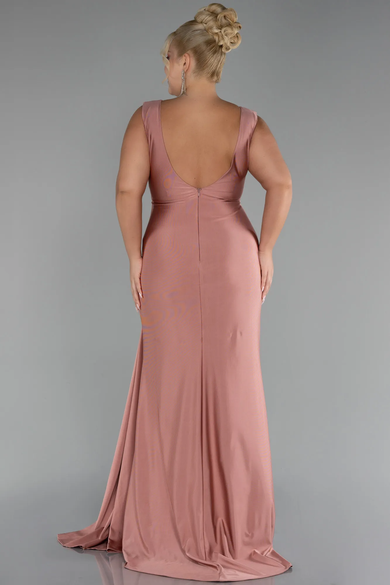 Onion Skin-Long Formal Plus Size Dress ABU3737