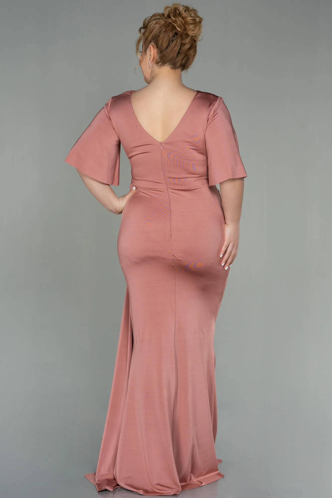 Onion Skin-Long Plus Size Evening Dress ABU2441