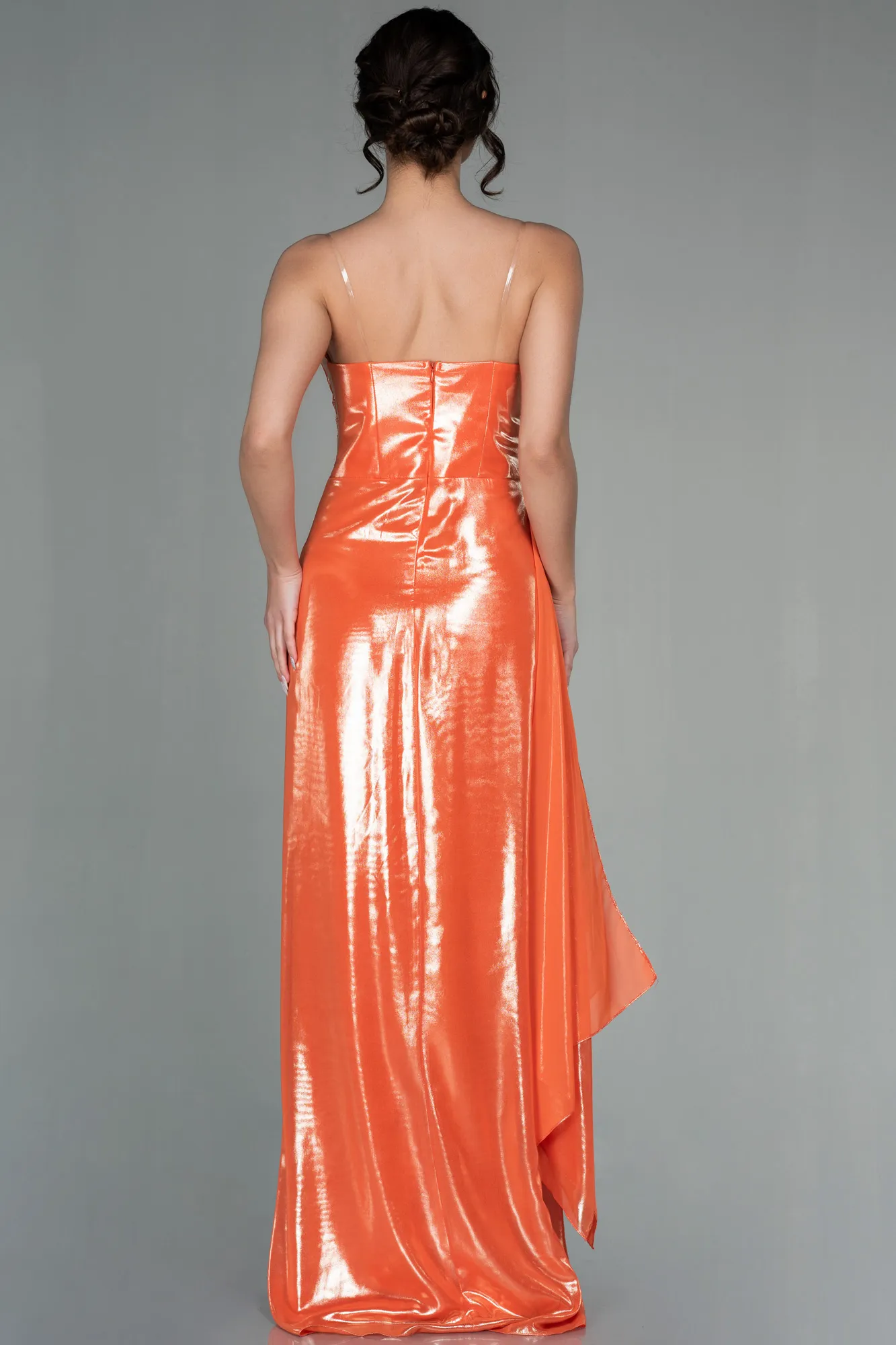 Orange-Long Invitation Dress ABU2807