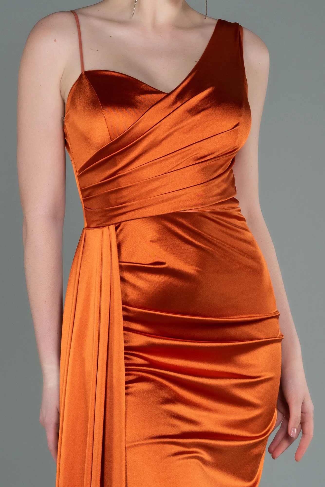 Orange-Long Prom Gown ABU2373