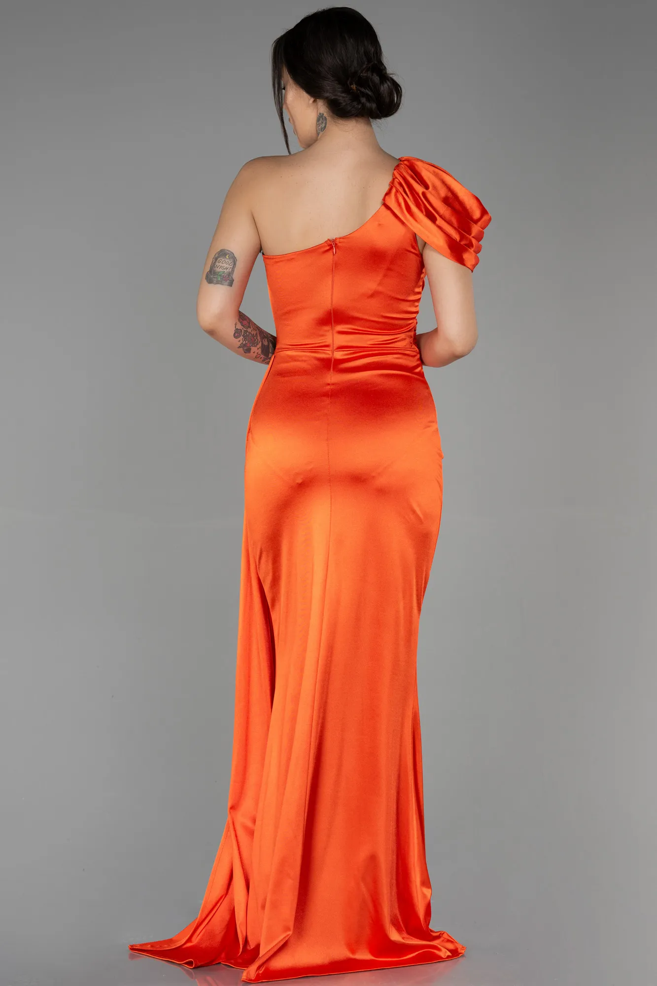 Orange-Long Prom Gown ABU3325