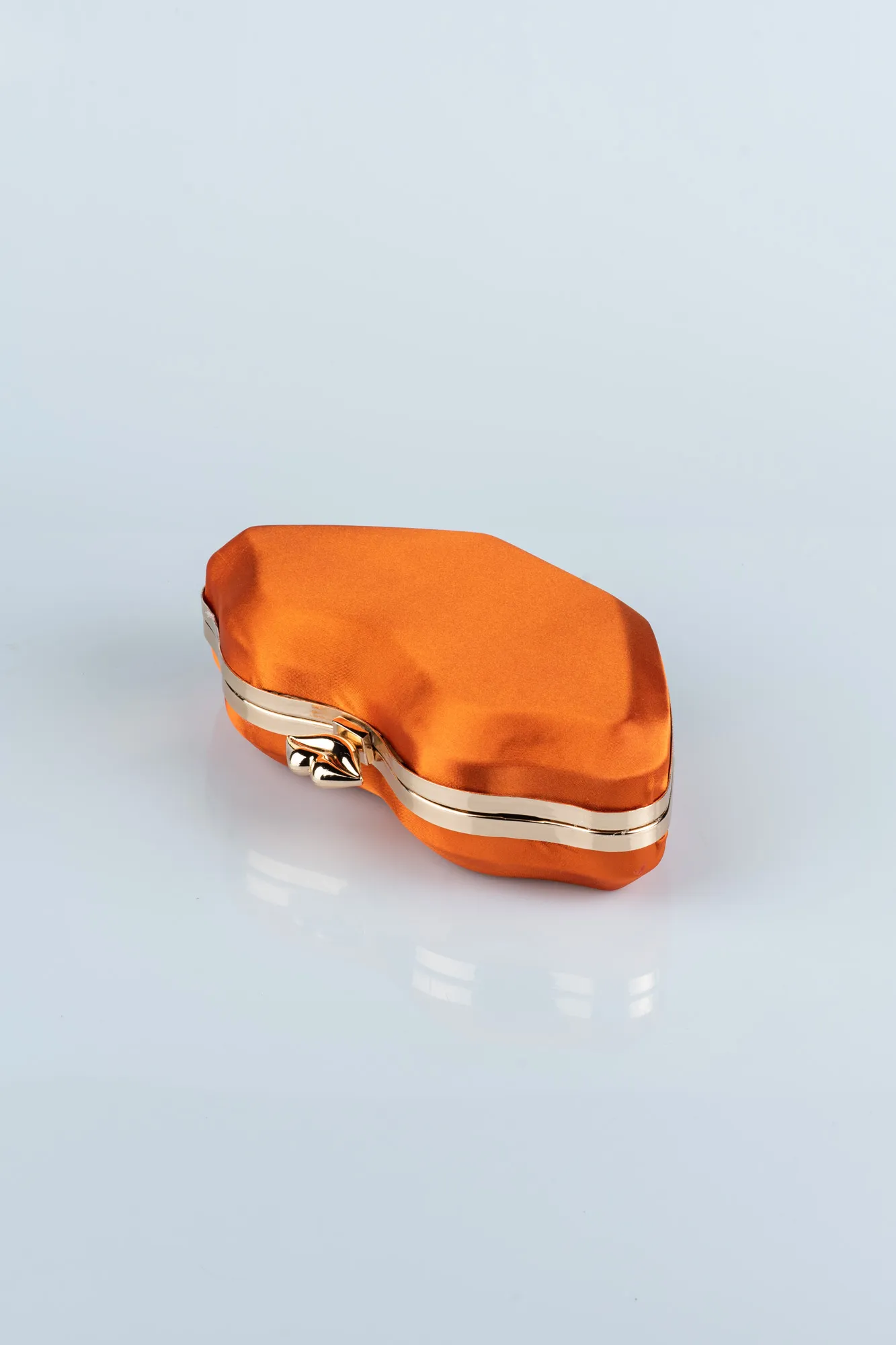 Orange-Satin Box Bag SH816