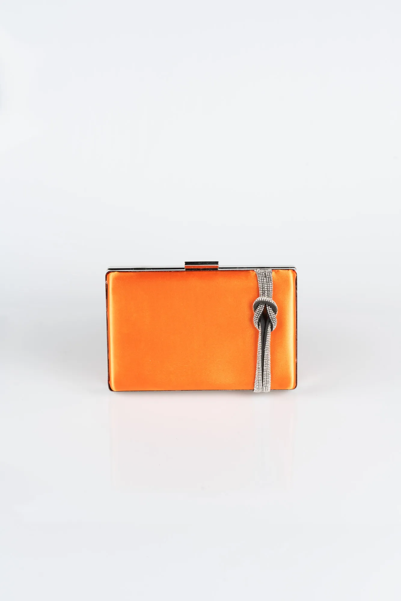 Orange-Satin Box Bag VT9275