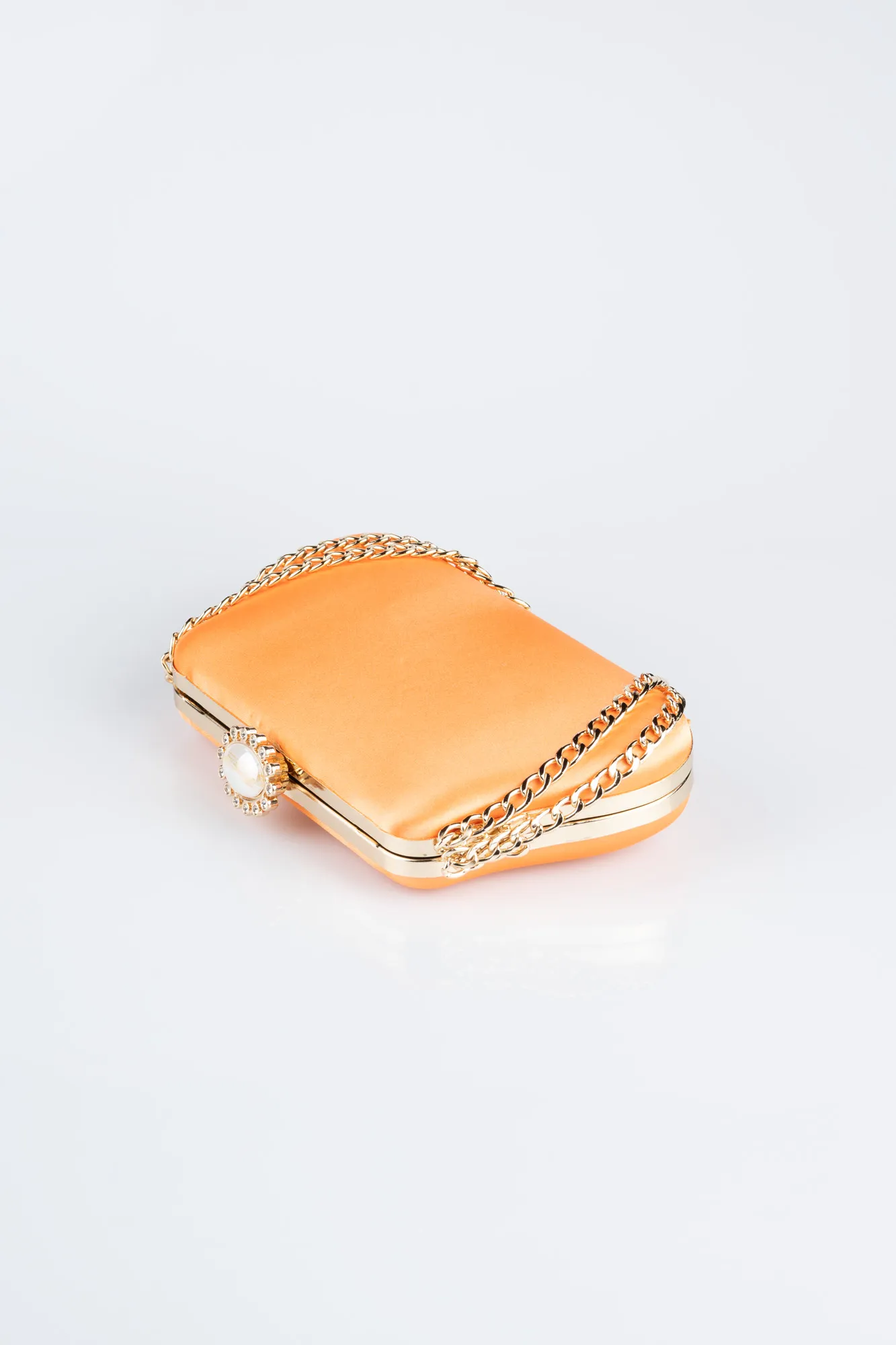 Orange-Satin Night Bag SH834