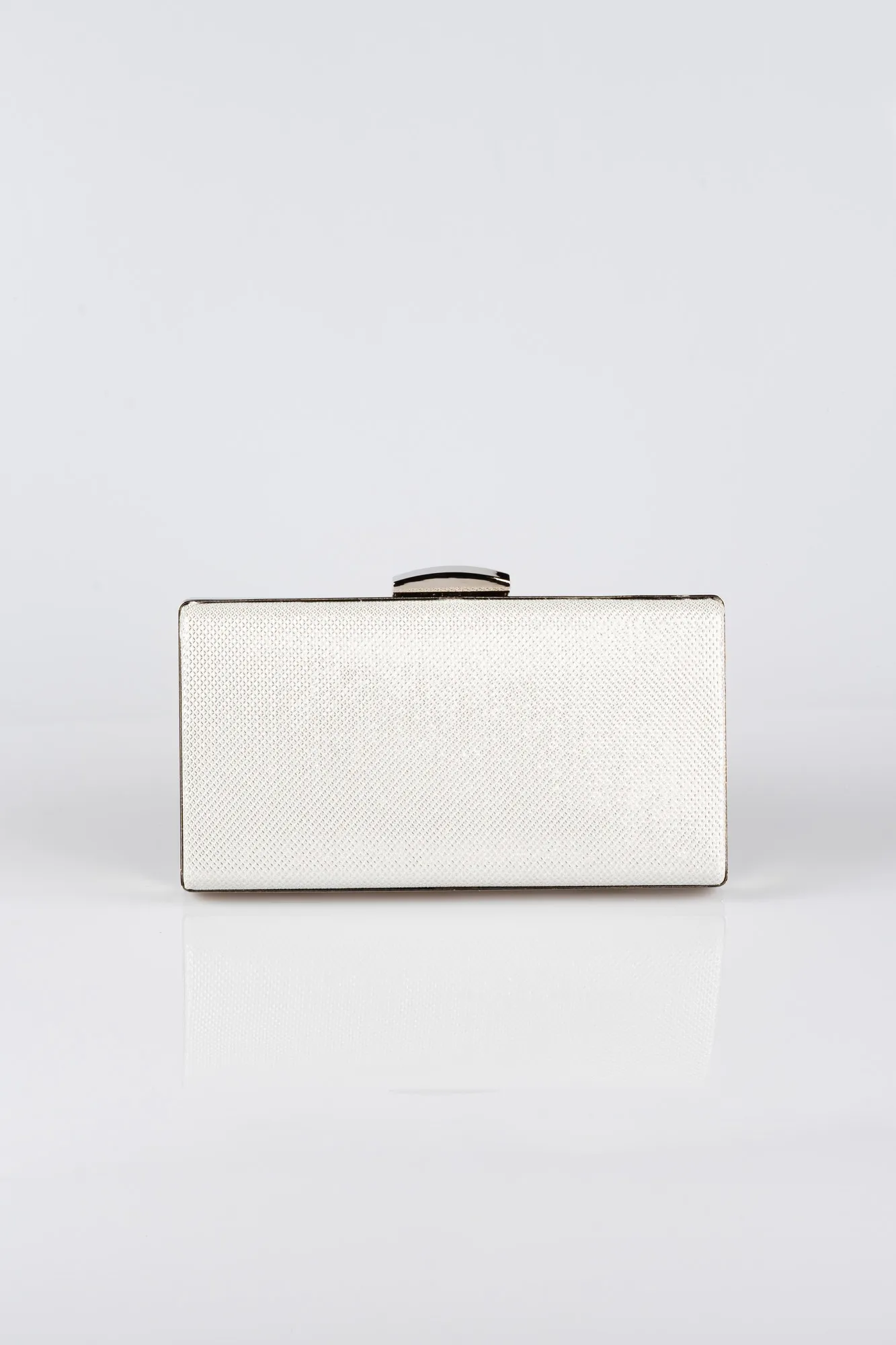 Pearl-Silvery Box Bag V273