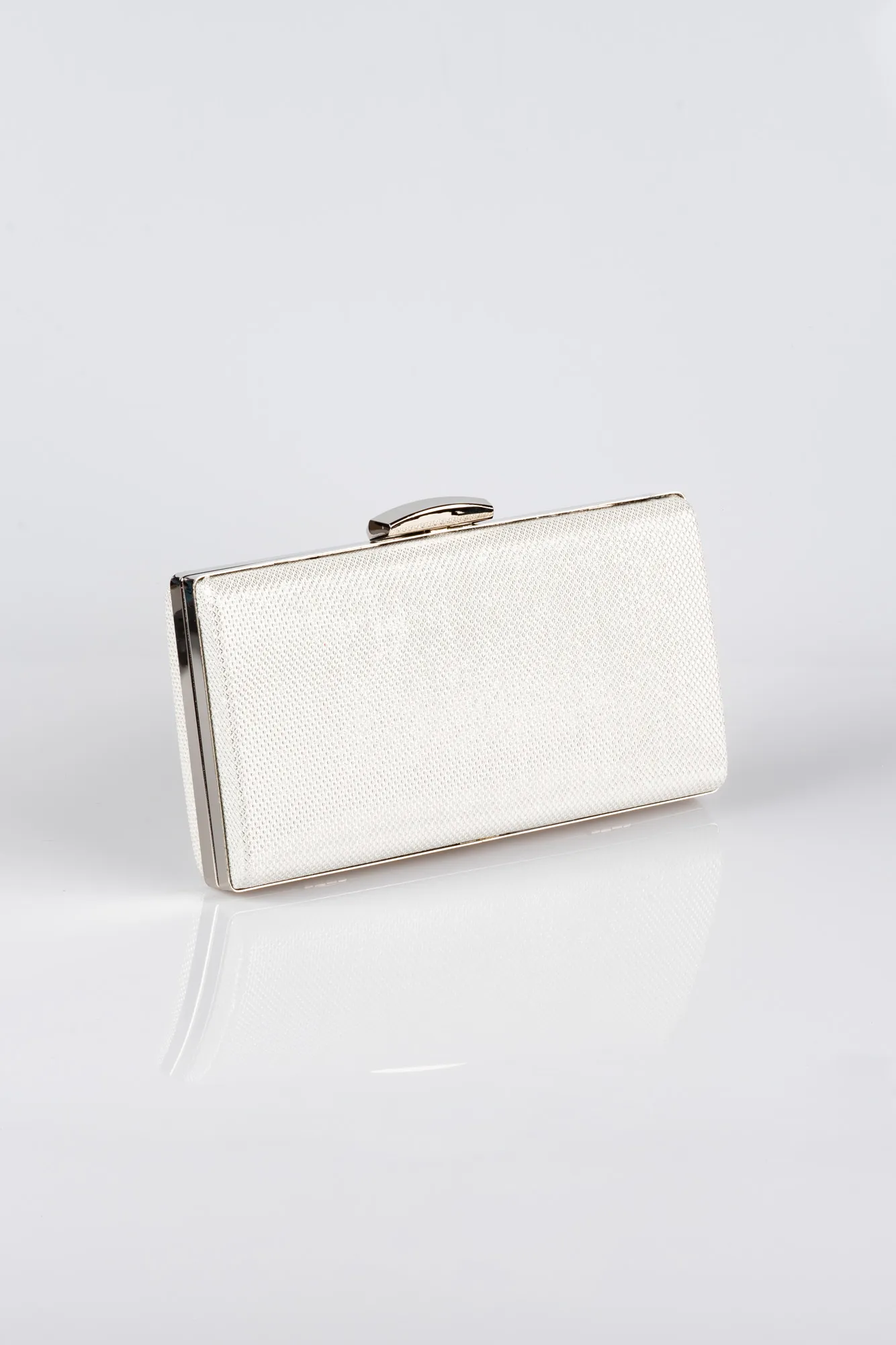 Pearl-Silvery Box Bag V273
