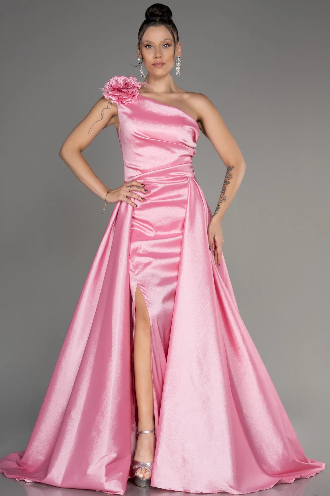 Pink-Long Evening Dress ABU3772