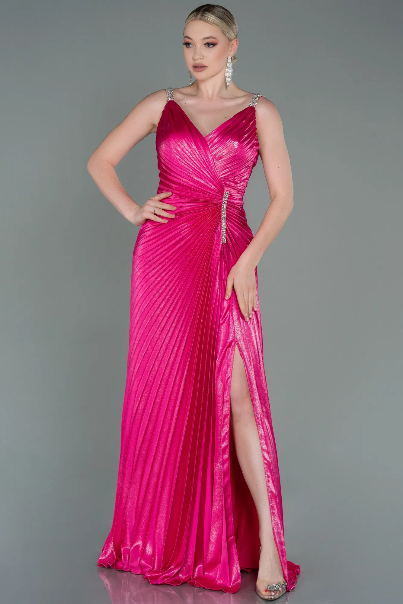 Pink-Long Mermaid Prom Dress ABU2909