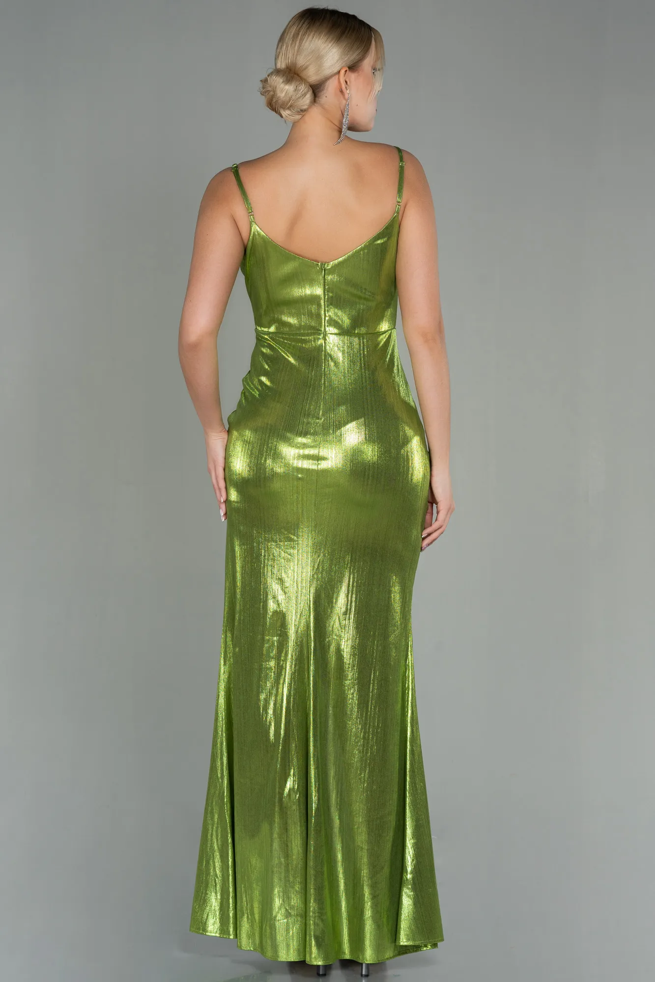 Pistachio Green-Long Mermaid Prom Dress ABU3065